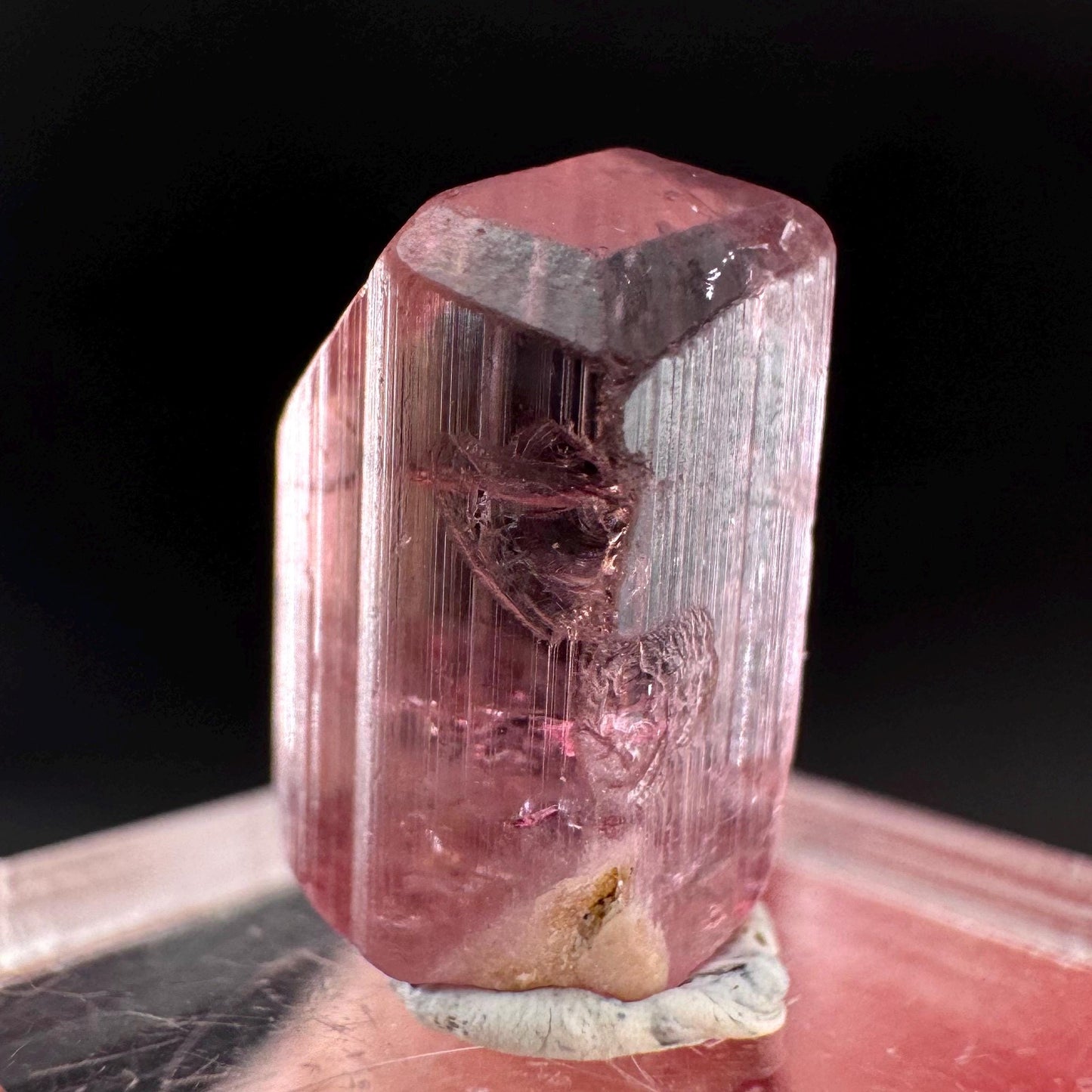 Elbaite Tourmaline | Pink Crystal, mineral specimen from Paprok