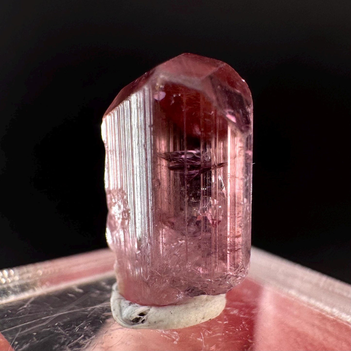 Elbaite Tourmaline | Pink Crystal, mineral specimen from Paprok