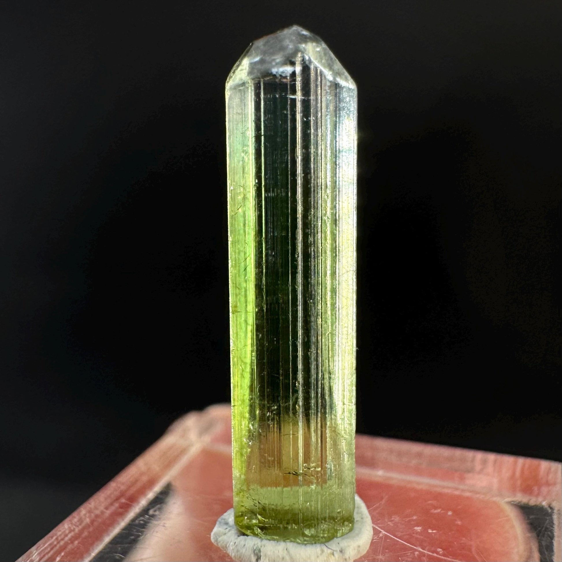 Elbaite Tourmaline | Green Crystal, mineral specimen from Paprok