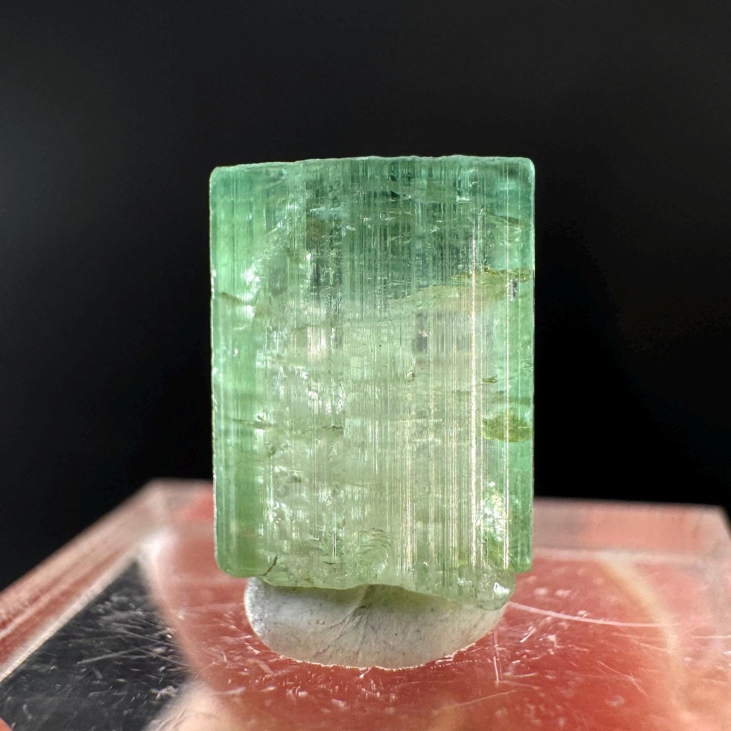 Elbaite Tourmaline | Green Crystal, mineral specimen from Paprok