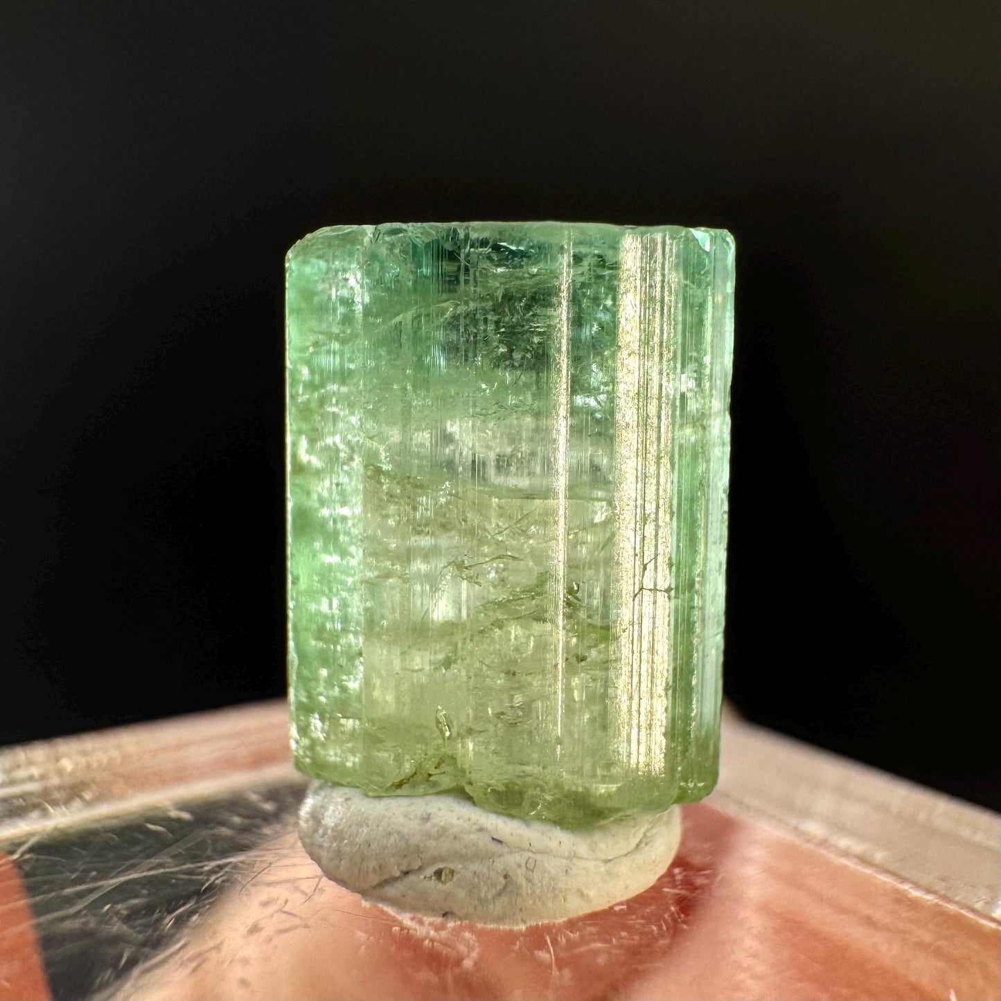 Elbaite Tourmaline | Green Crystal, mineral specimen from Paprok