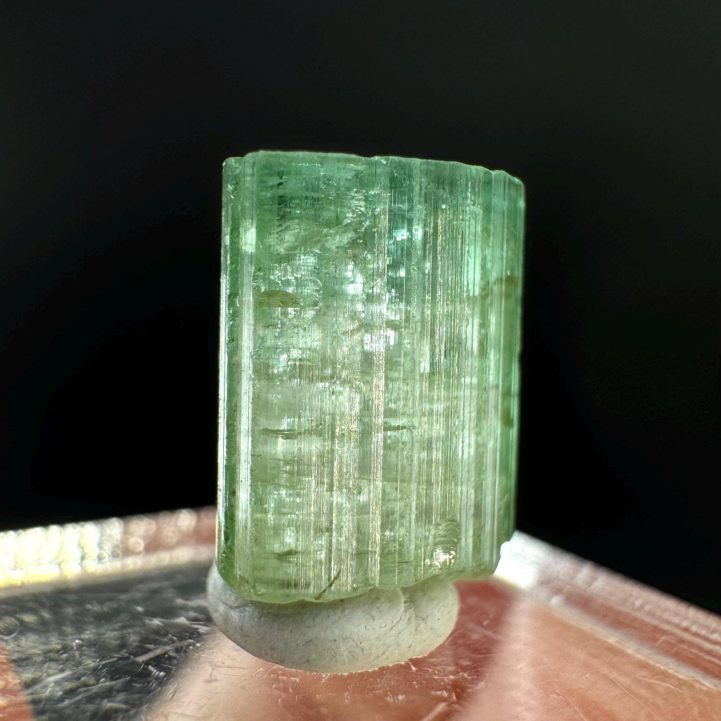 Elbaite Tourmaline | Green Crystal, mineral specimen from Paprok