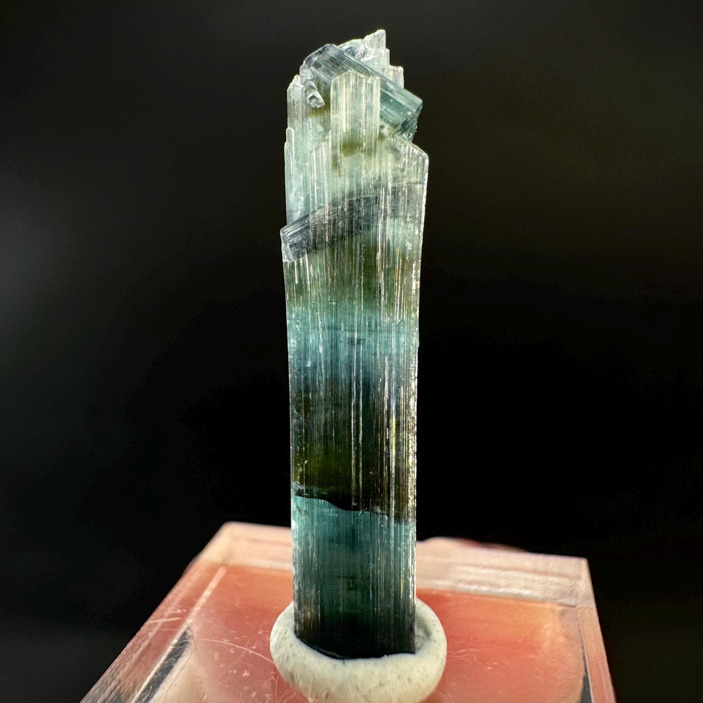 Indicolite Tourmaline Crystal | Natural Blue-Green Mineral Specimen from Pakistan