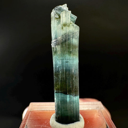 Indicolite Tourmaline Crystal | Natural Blue-Green Mineral Specimen from Pakistan