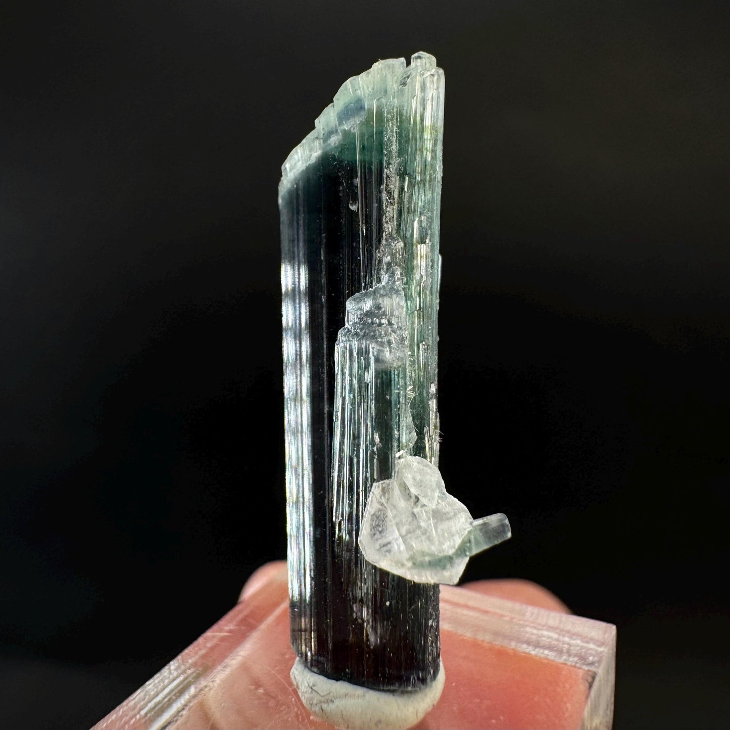 Indicolite Tourmaline Crystal | Natural Blue-Green Mineral Specimen from Pakistan
