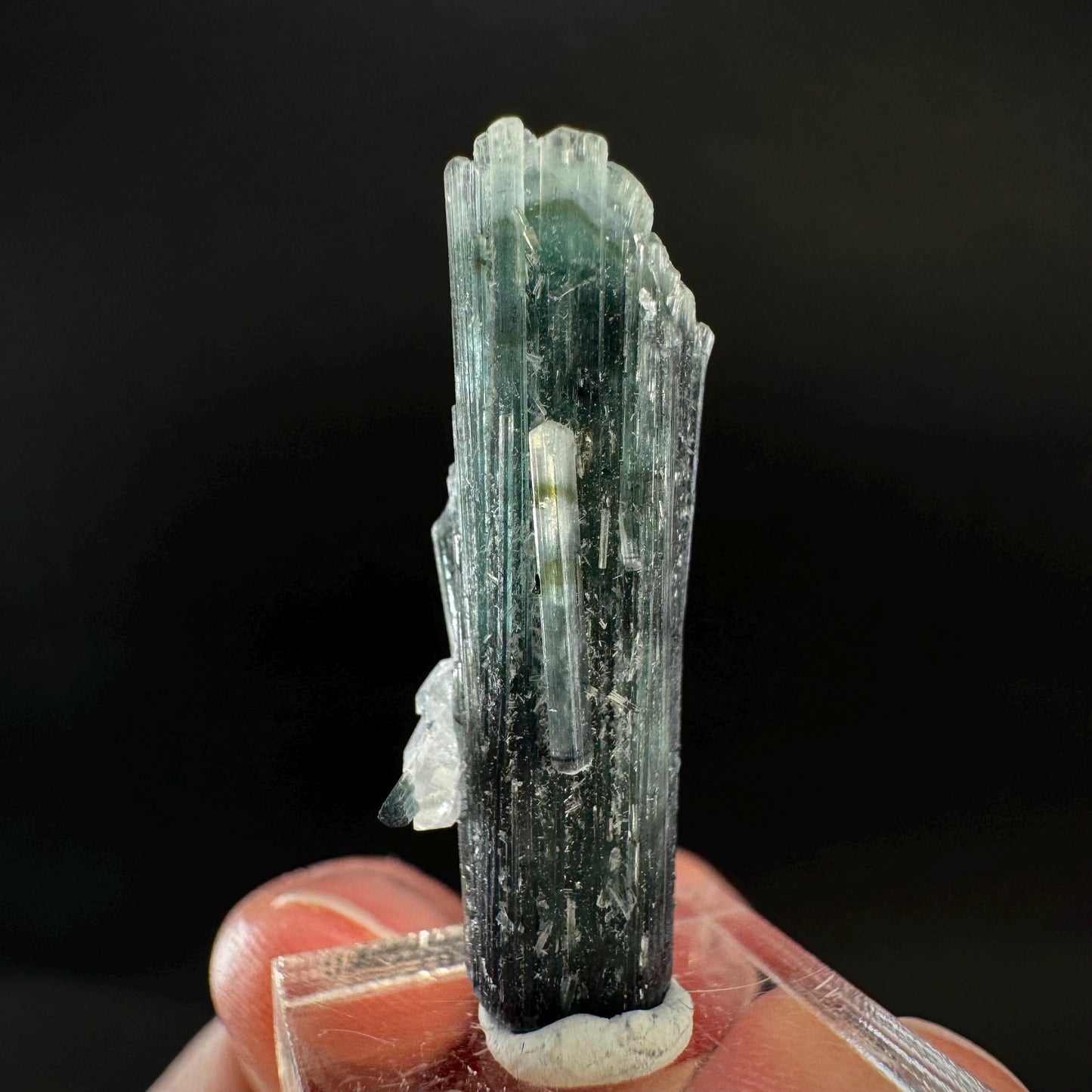 Indicolite Tourmaline Crystal | Natural Blue-Green Mineral Specimen from Pakistan