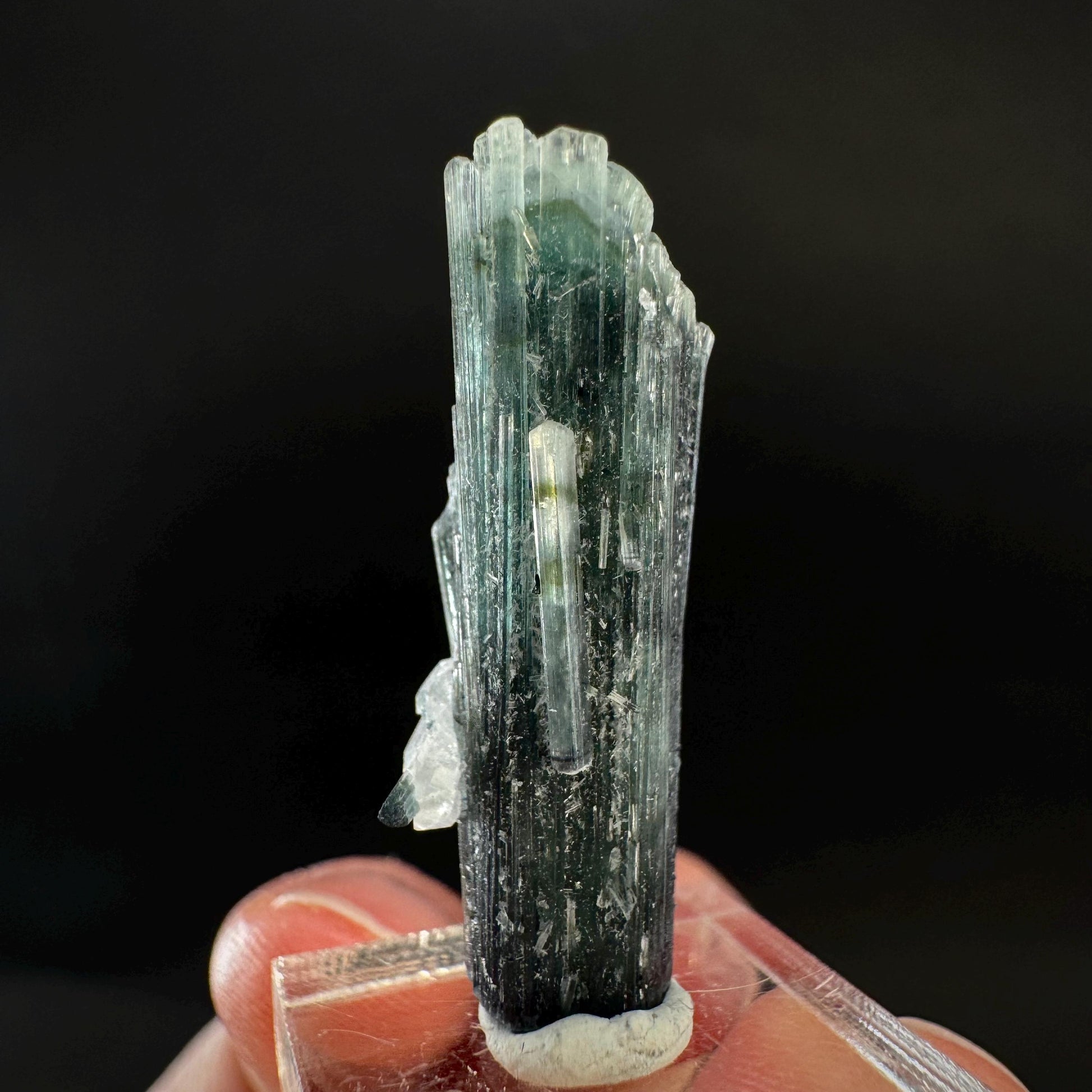 Indicolite Tourmaline Crystal | Natural Blue-Green Mineral Specimen from Pakistan