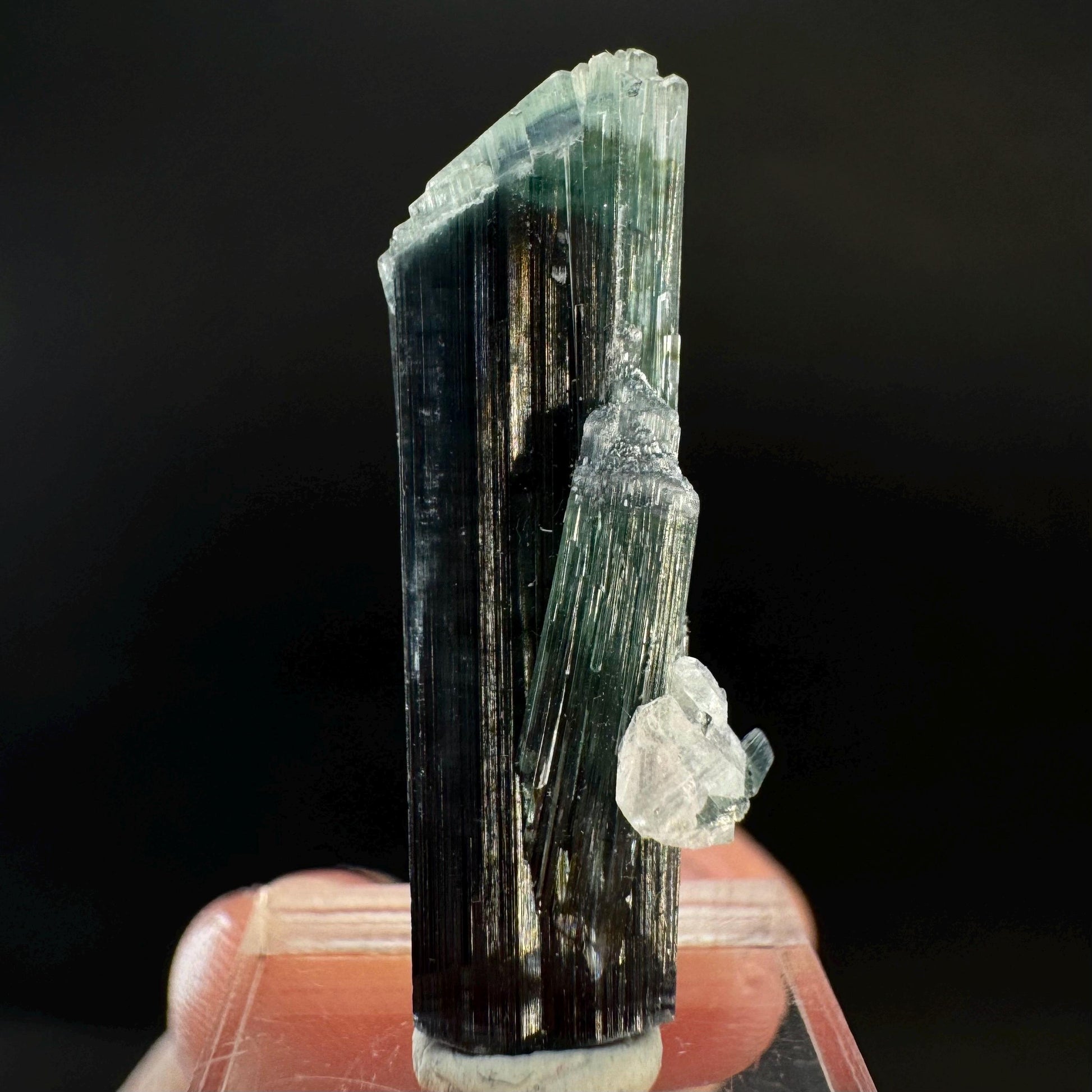 Indicolite Tourmaline Crystal | Natural Blue-Green Mineral Specimen from Pakistan