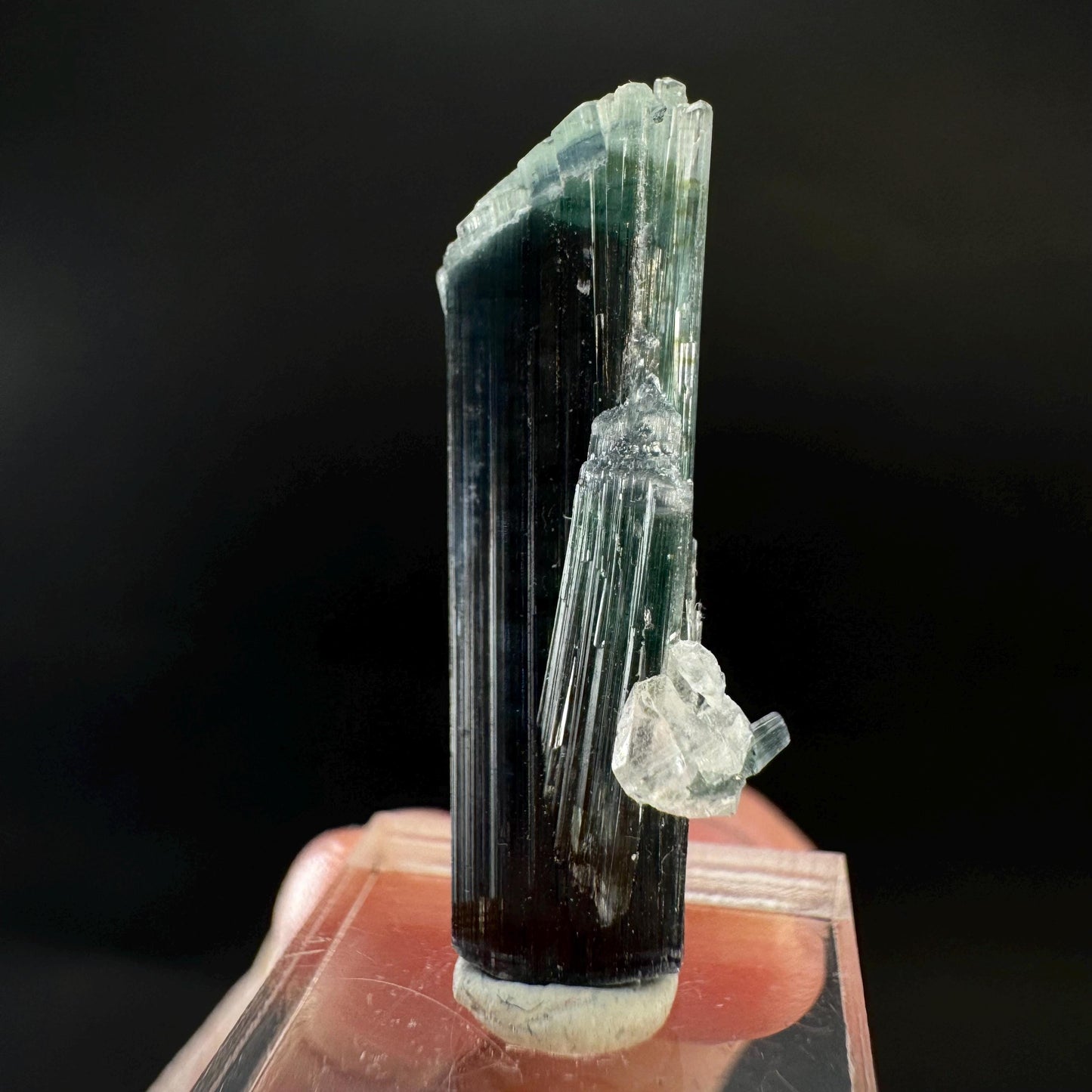 Indicolite Tourmaline Crystal | Natural Blue-Green Mineral Specimen from Pakistan