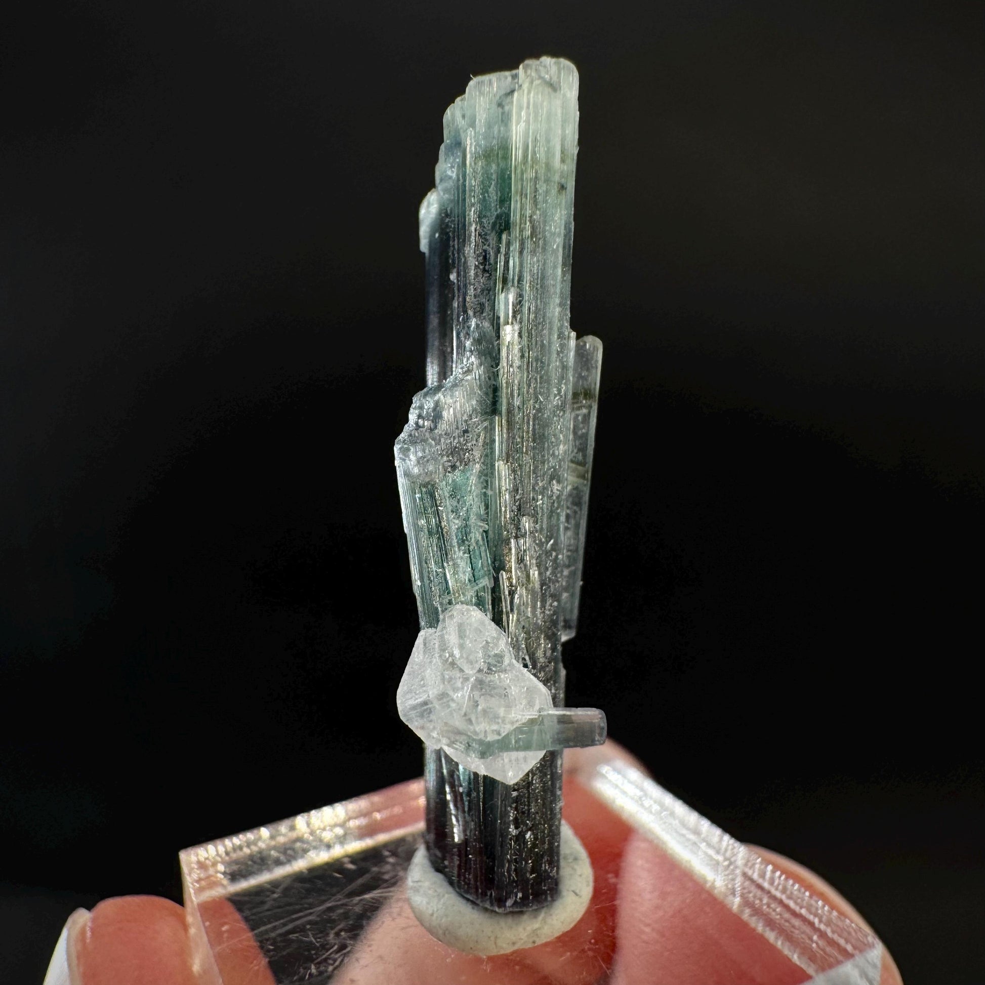 Indicolite Tourmaline Crystal | Natural Blue-Green Mineral Specimen from Pakistan