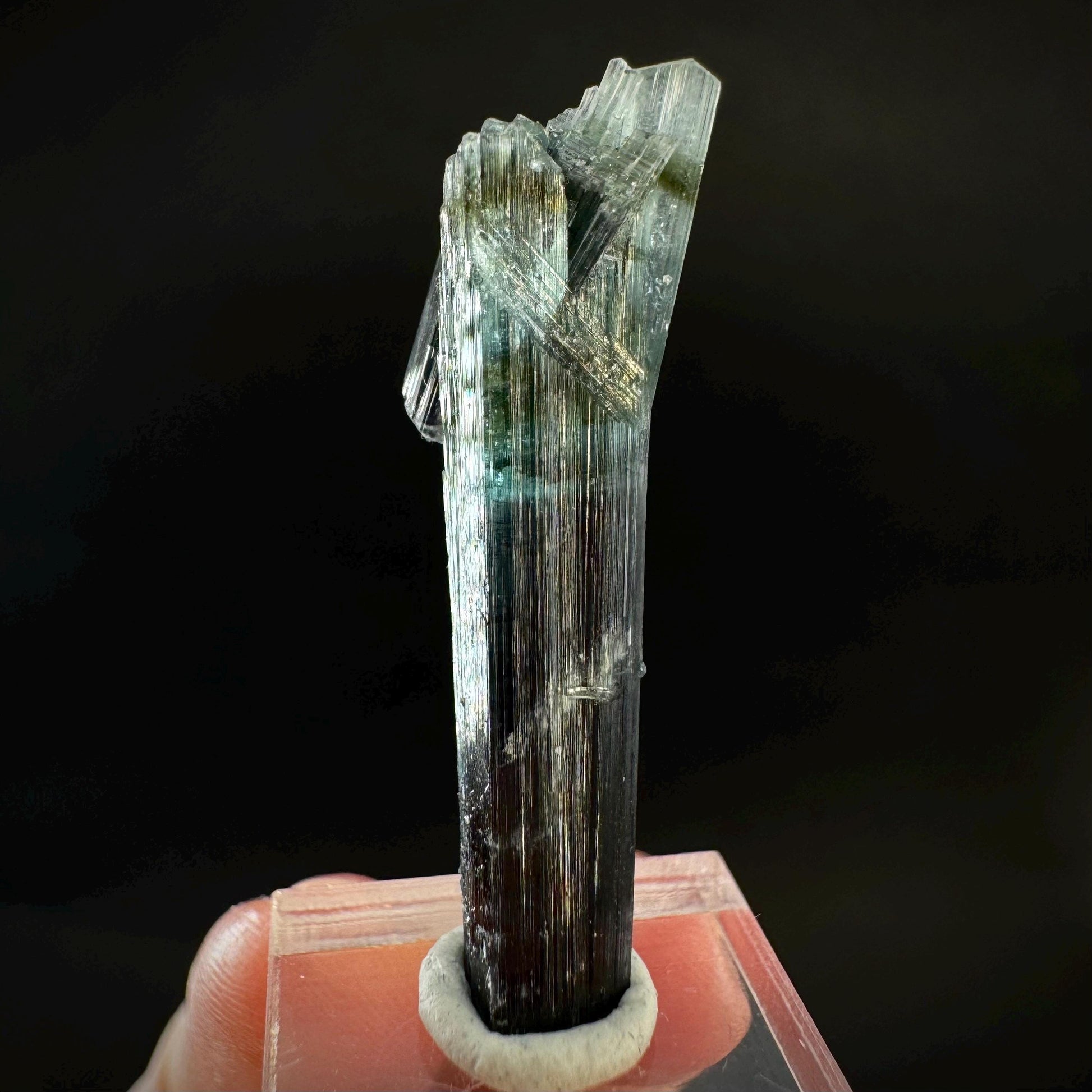 Indicolite Tourmaline Crystal | Natural Blue-Green Mineral Specimen from Pakistan