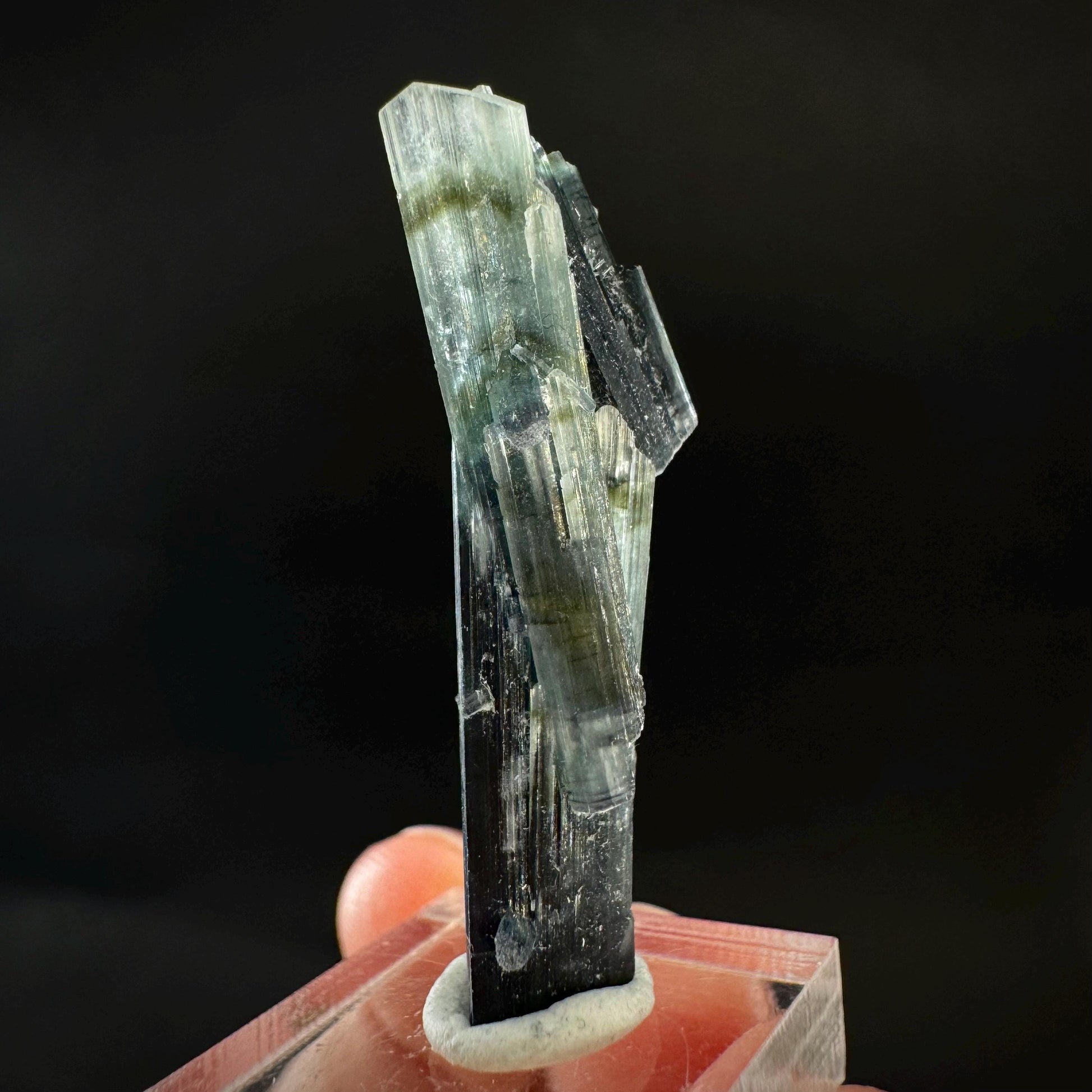 Indicolite Tourmaline Crystal | Natural Blue-Green Mineral Specimen from Pakistan