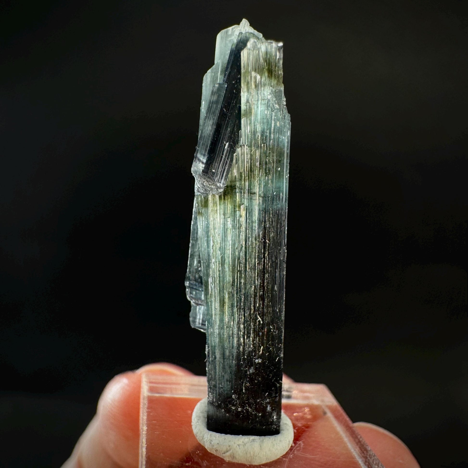 Indicolite Tourmaline Crystal | Natural Blue-Green Mineral Specimen from Pakistan