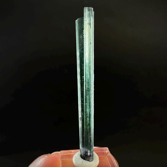 Indicolite Tourmaline Crystal | Natural Blue-Green Mineral Specimen from Pakistan