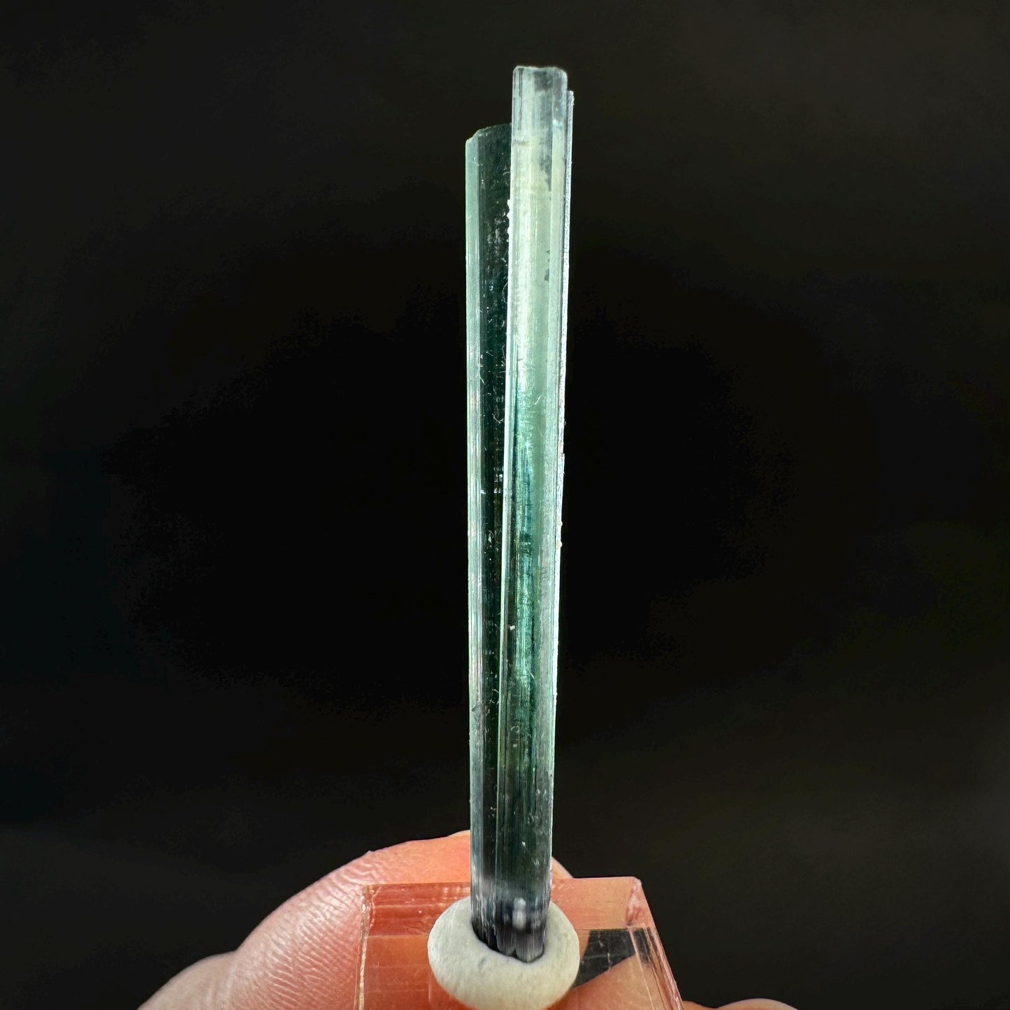 Indicolite Tourmaline Crystal | Natural Blue-Green Mineral Specimen from Pakistan