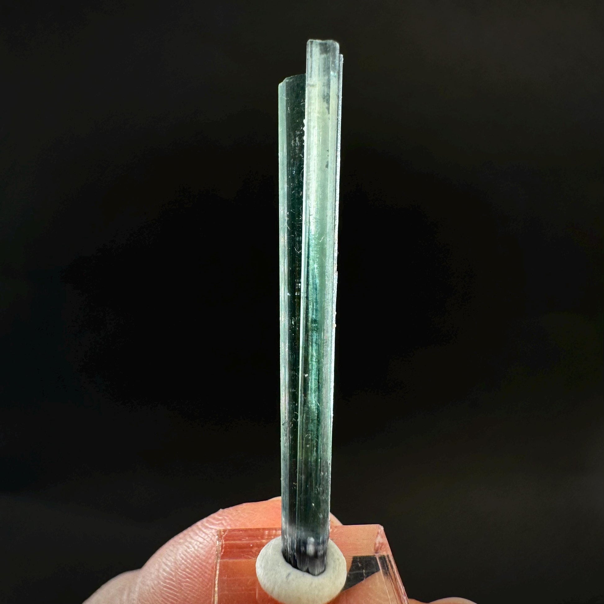 Indicolite Tourmaline Crystal | Natural Blue-Green Mineral Specimen from Pakistan