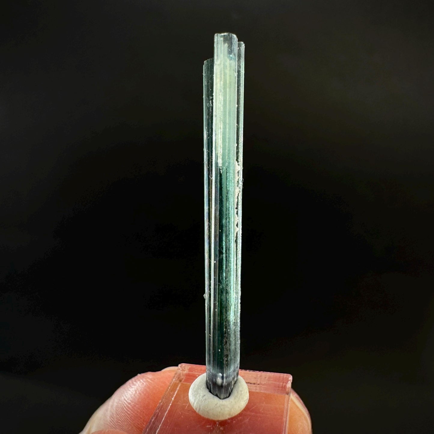 Indicolite Tourmaline Crystal | Natural Blue-Green Mineral Specimen from Pakistan