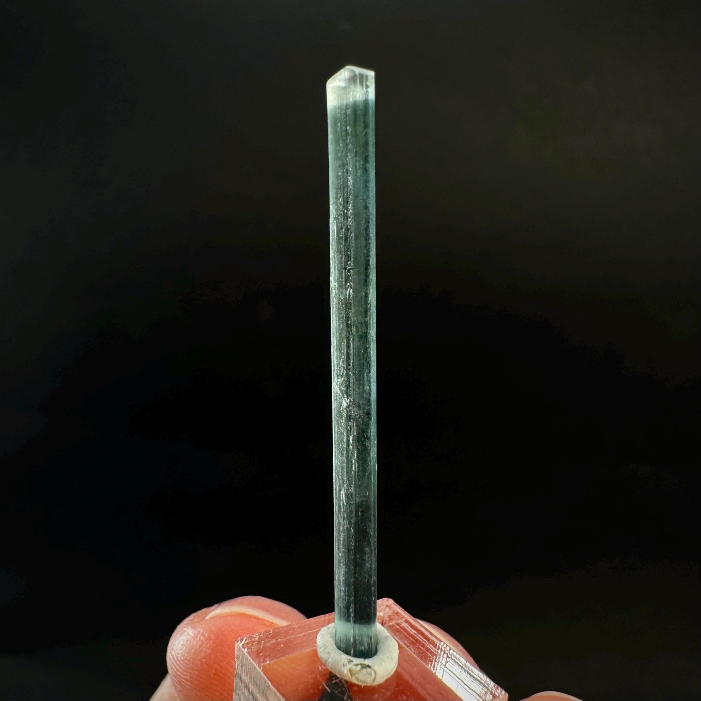 Indicolite Tourmaline Crystal | Natural Blue-Green Mineral Specimen from Pakistan