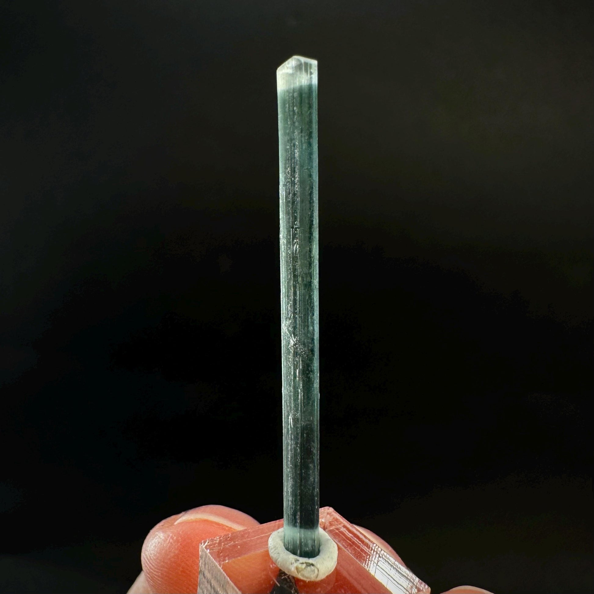 Indicolite Tourmaline Crystal | Natural Blue-Green Mineral Specimen from Pakistan
