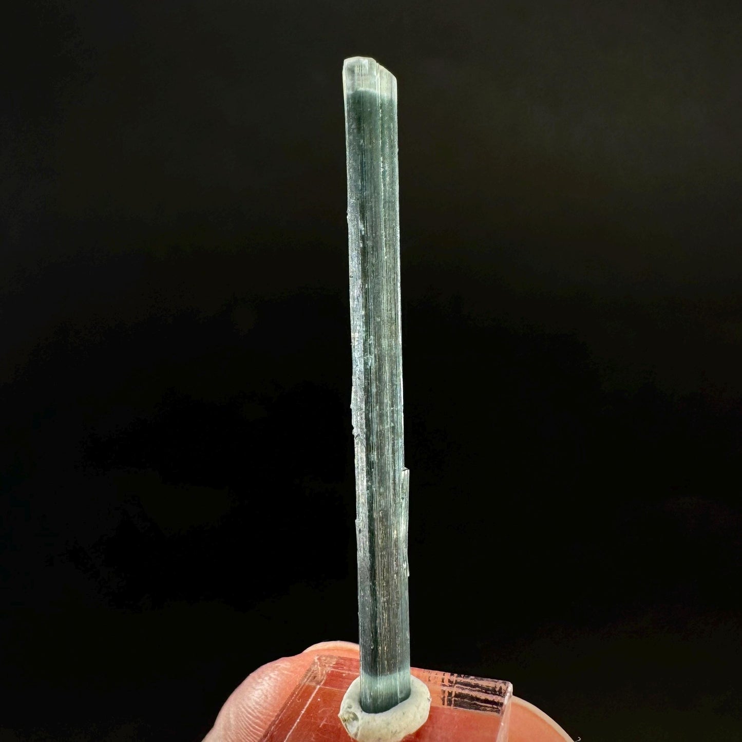 Indicolite Tourmaline Crystal | Natural Blue-Green Mineral Specimen from Pakistan