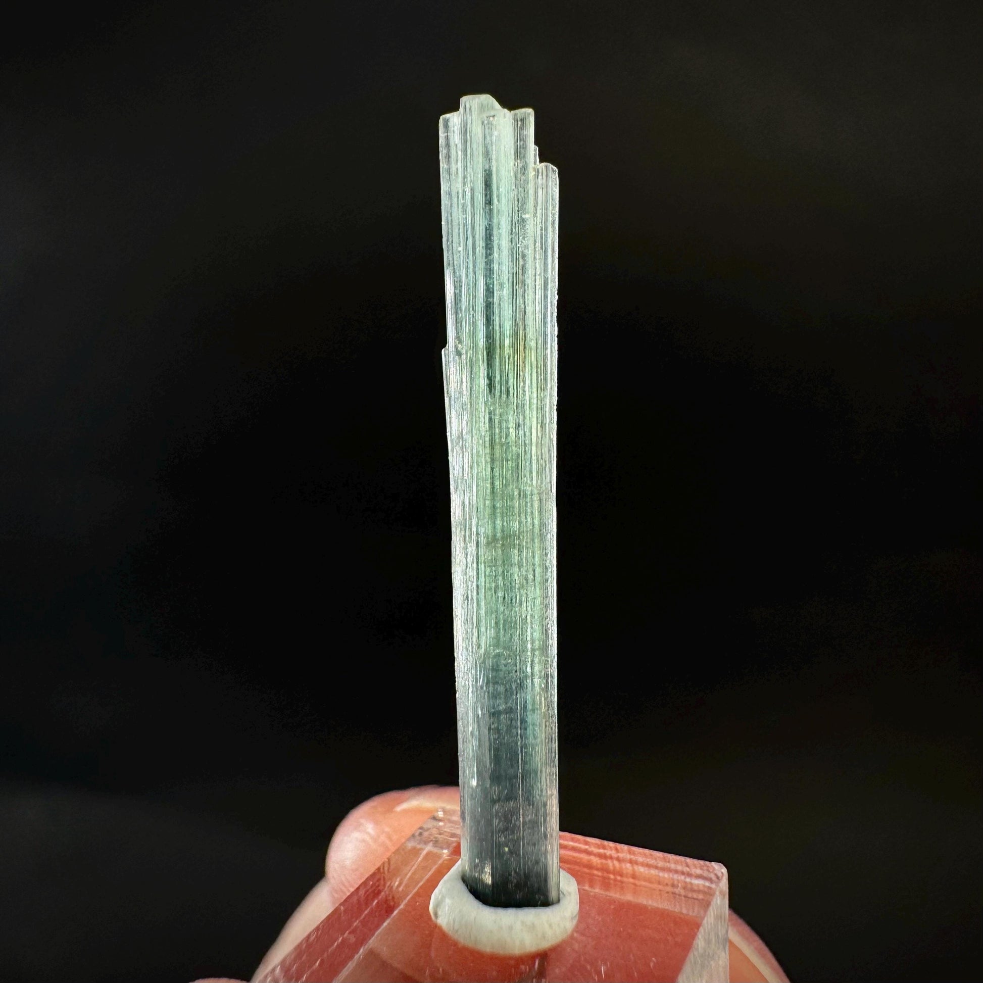 Indicolite Tourmaline Crystal | Natural Blue-Green Mineral Specimen from Pakistan