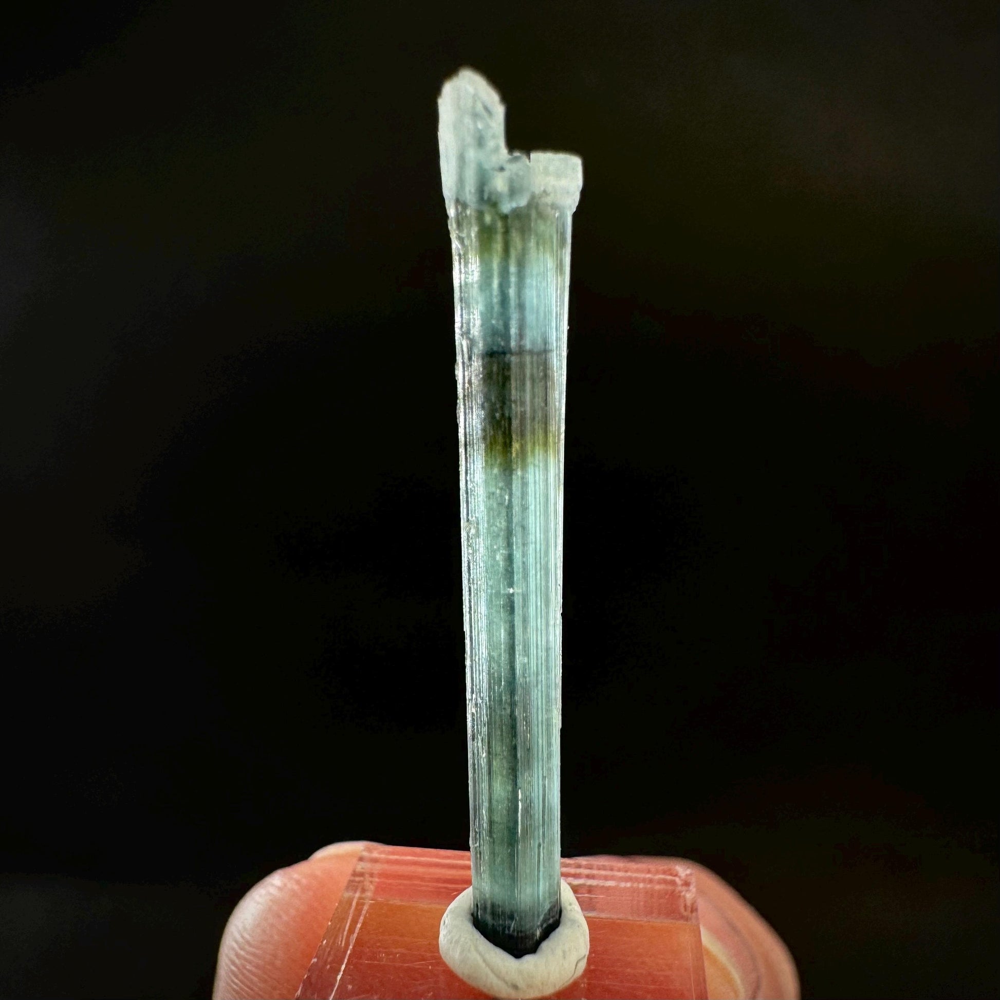 Indicolite Tourmaline Crystal | Natural Blue-Green Mineral Specimen from Pakistan