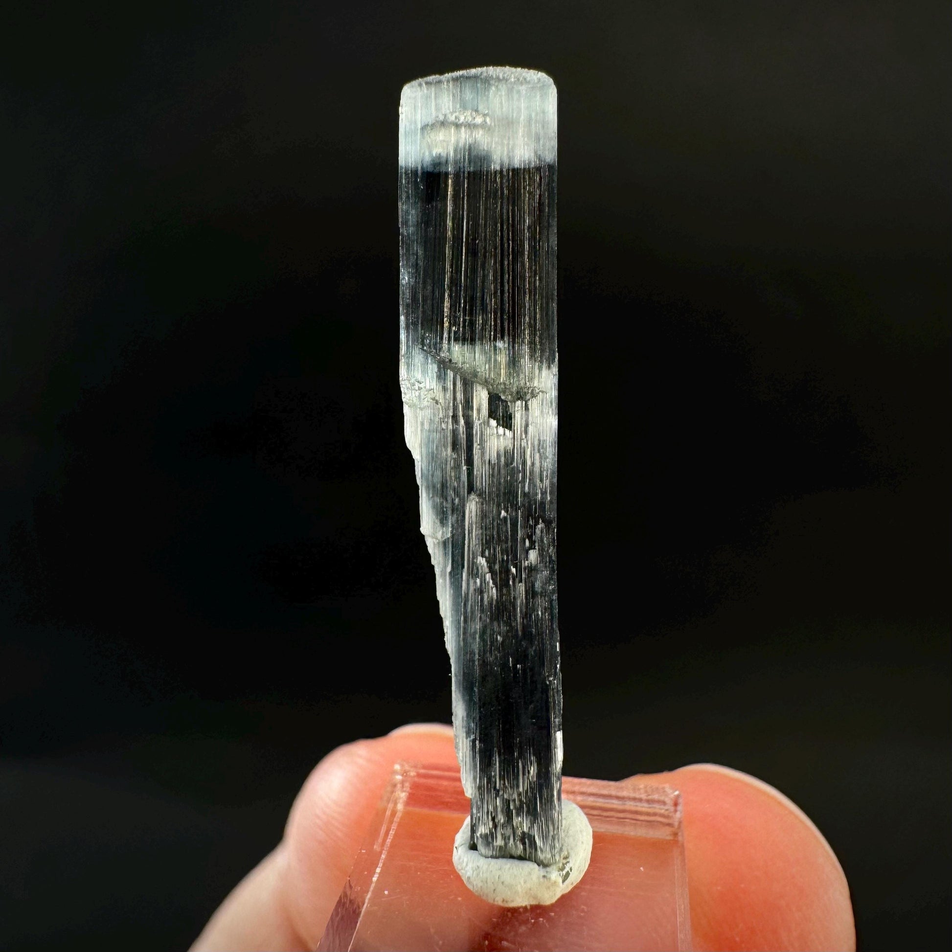 Indicolite Tourmaline Crystal | Natural Blue-Green Mineral Specimen from Pakistan