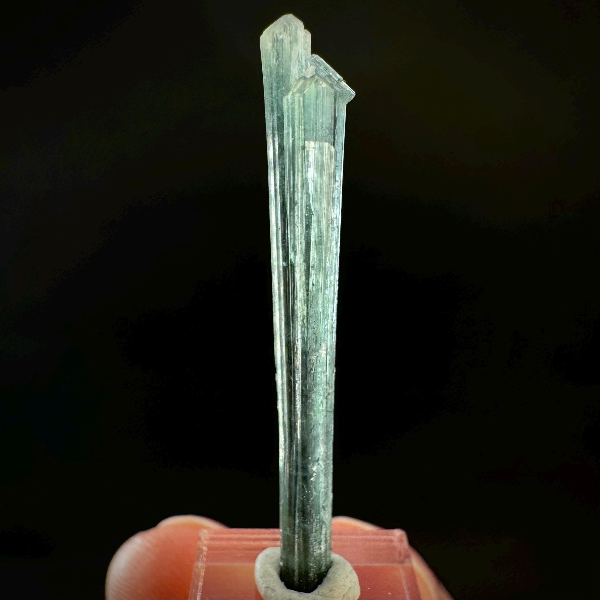 Indicolite Tourmaline Crystal | Natural Blue-Green Mineral Specimen from Pakistan