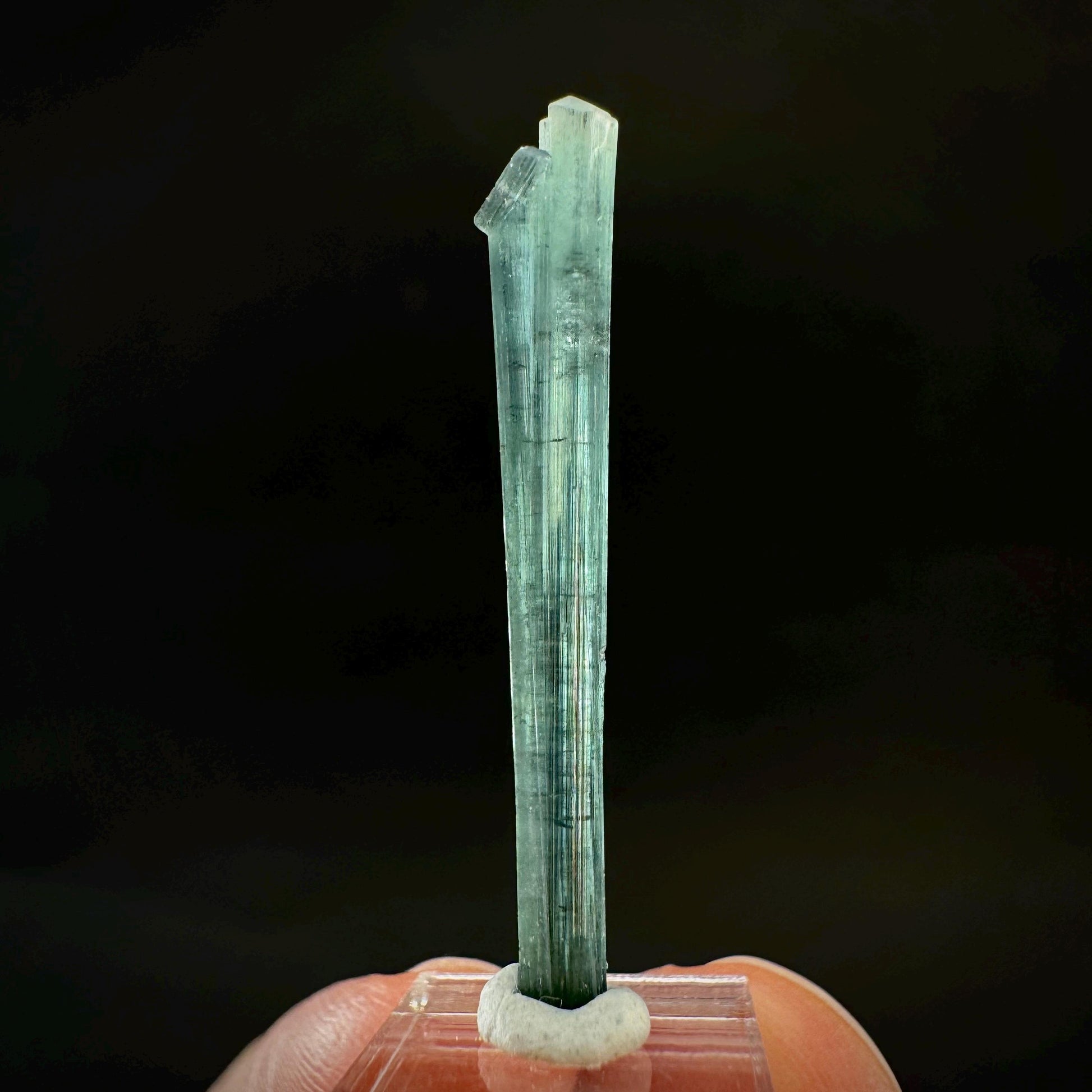 Indicolite Tourmaline Crystal | Natural Blue-Green Mineral Specimen from Pakistan