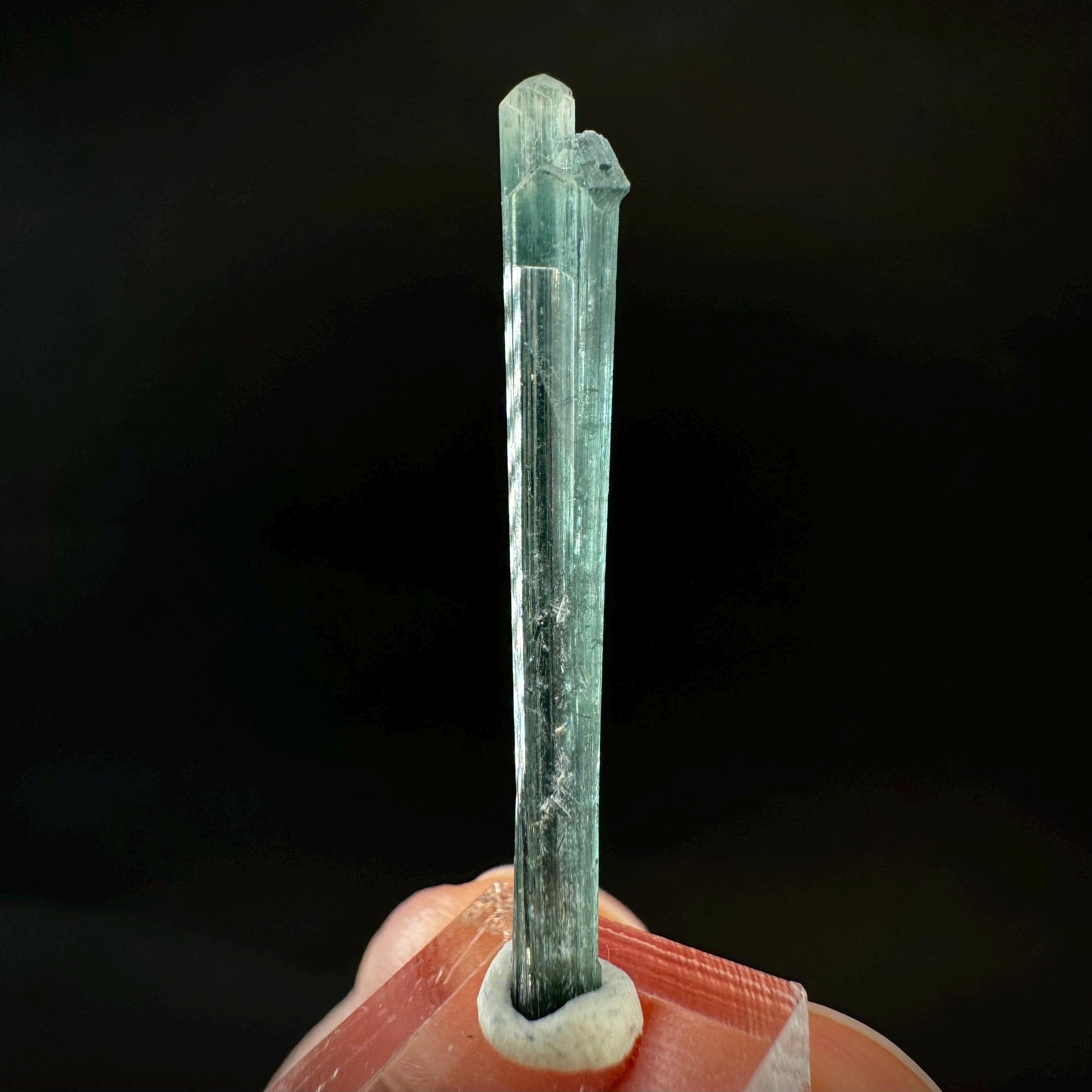 Indicolite Tourmaline Crystal | Natural Blue-Green Mineral Specimen from Pakistan