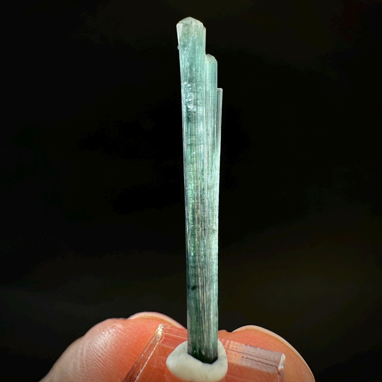 Indicolite Tourmaline Crystal | Natural Blue-Green Mineral Specimen from Pakistan