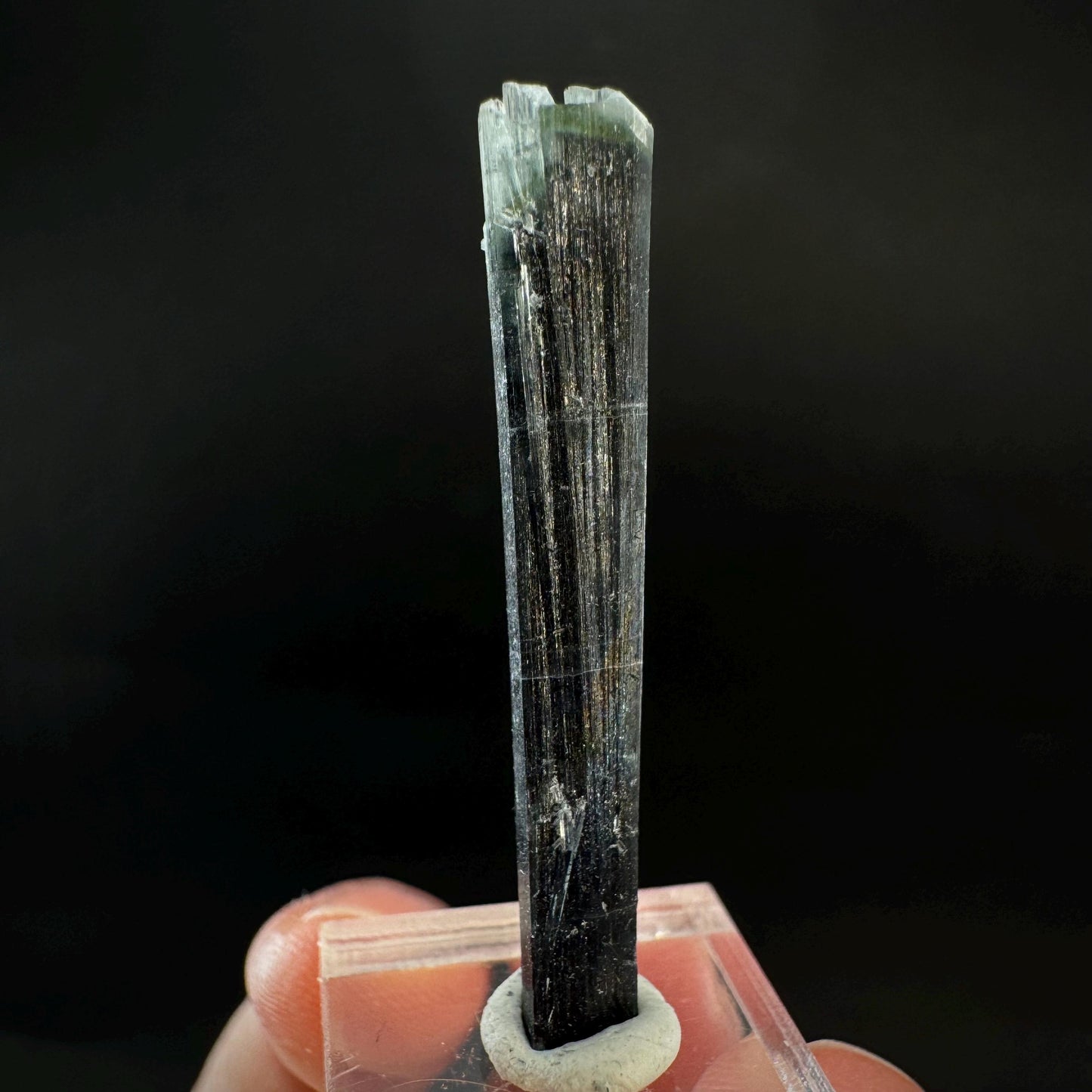 Indicolite Tourmaline Crystal | Natural Blue-Green Mineral Specimen from Pakistan