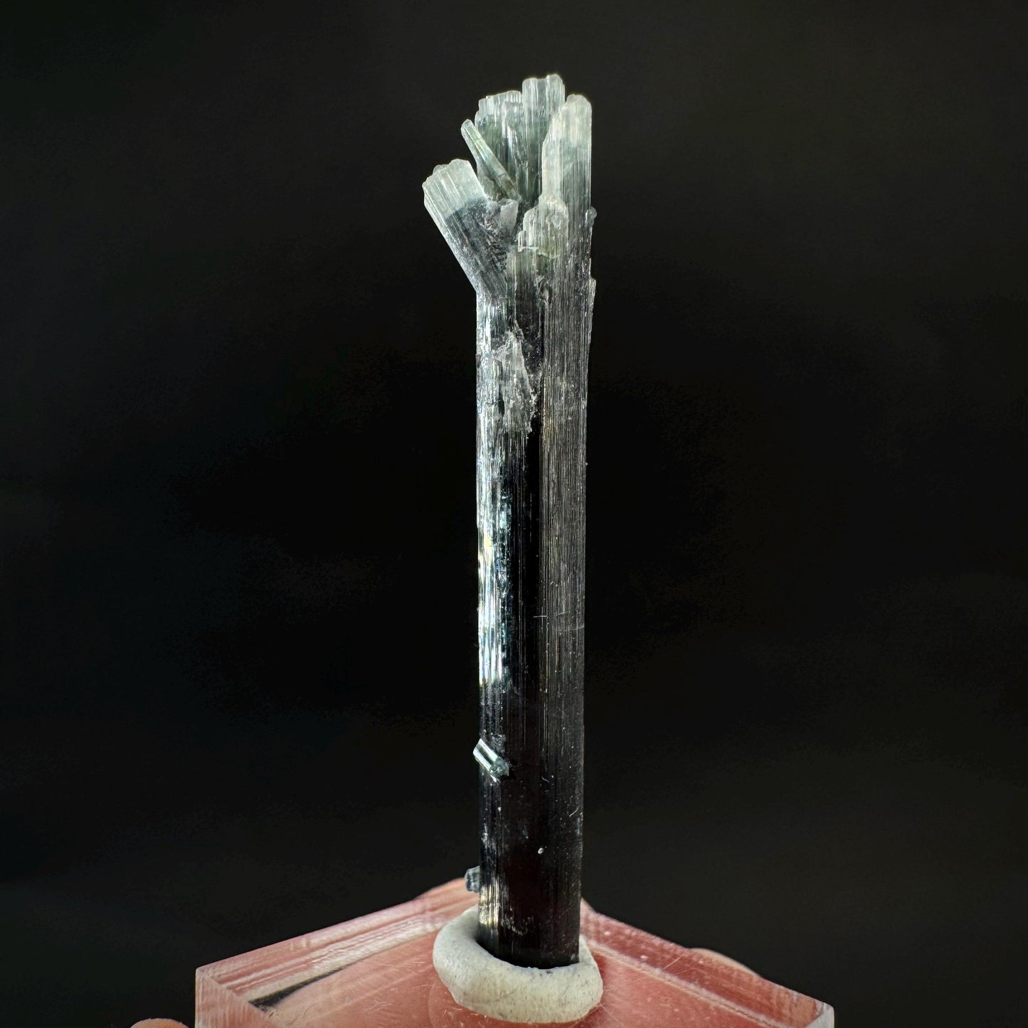 Indicolite Tourmaline Crystal | Natural Blue-Green Mineral Specimen from Pakistan