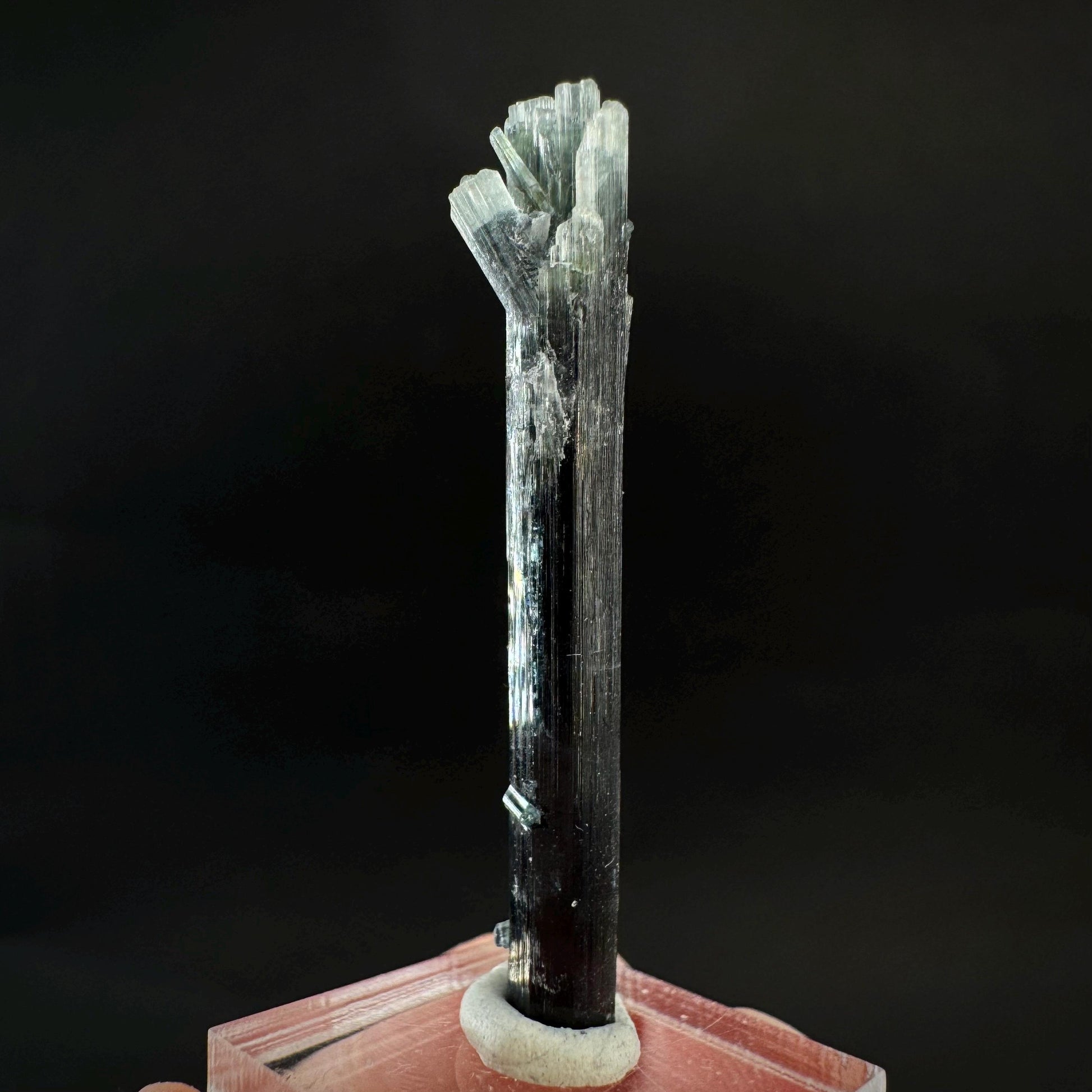 Indicolite Tourmaline Crystal | Natural Blue-Green Mineral Specimen from Pakistan