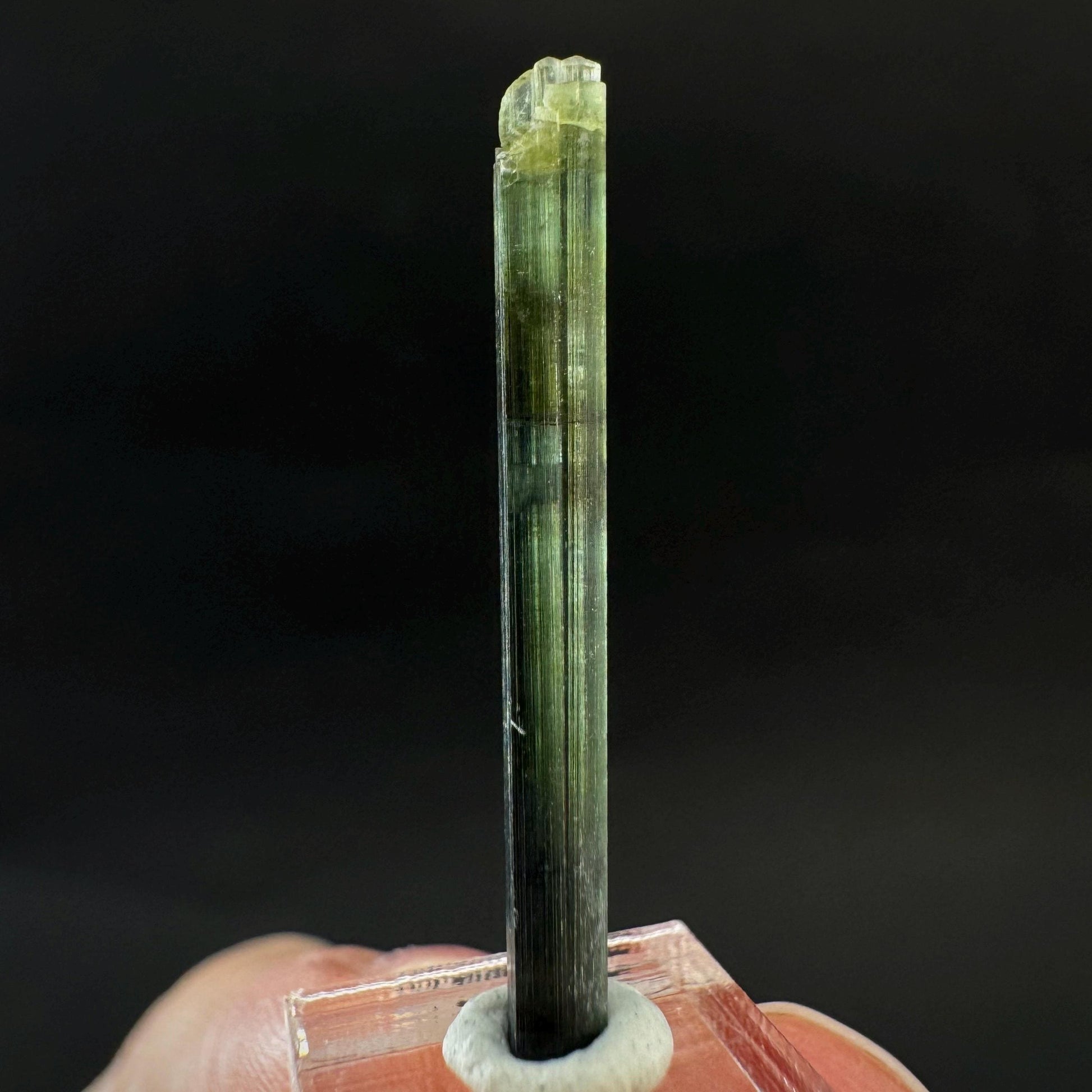 Indicolite Tourmaline Crystal | Natural Blue-Green Mineral Specimen from Pakistan