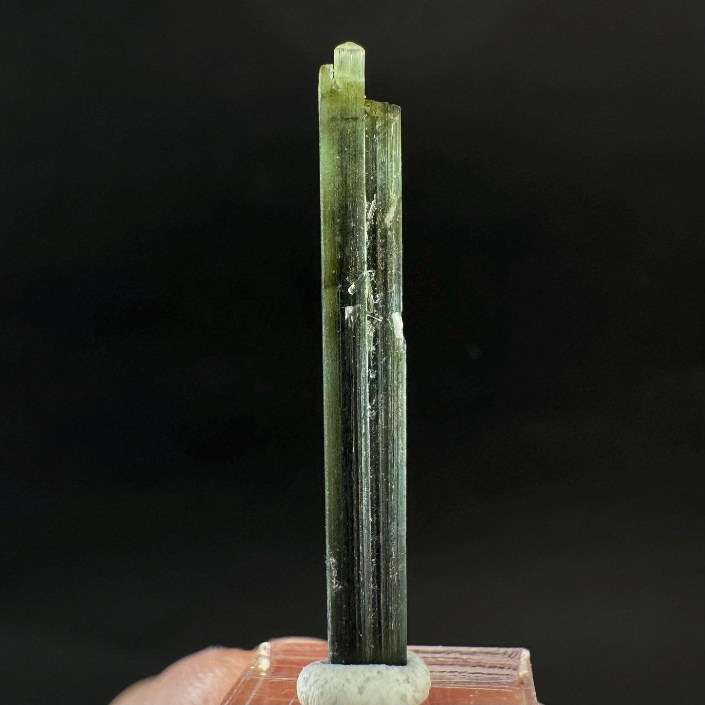 Indicolite Tourmaline Crystal | Natural Blue-Green Mineral Specimen from Pakistan