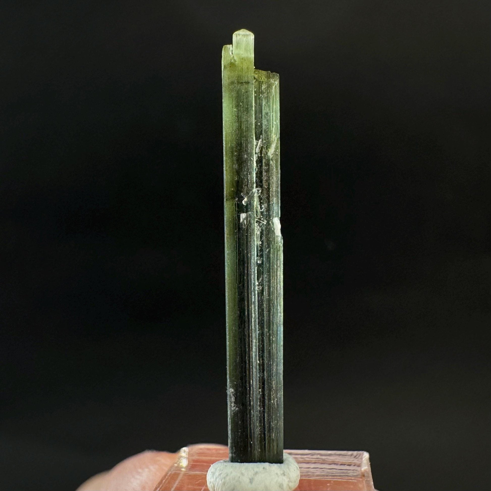 Indicolite Tourmaline Crystal | Natural Blue-Green Mineral Specimen from Pakistan