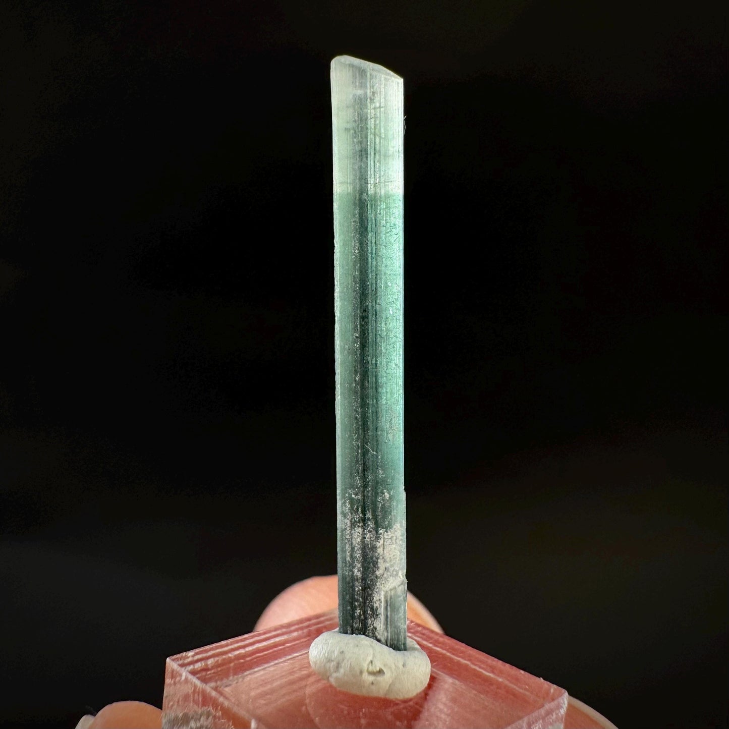 Indicolite Tourmaline Crystal | Natural Blue-Green Mineral Specimen from Pakistan