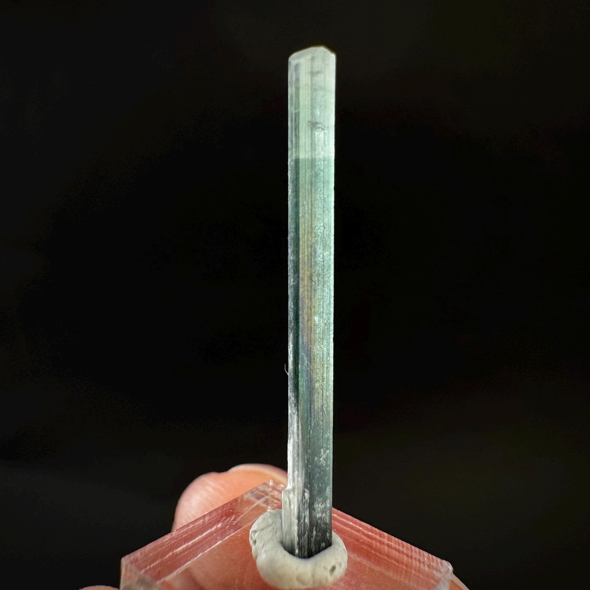 Indicolite Tourmaline Crystal | Natural Blue-Green Mineral Specimen from Pakistan