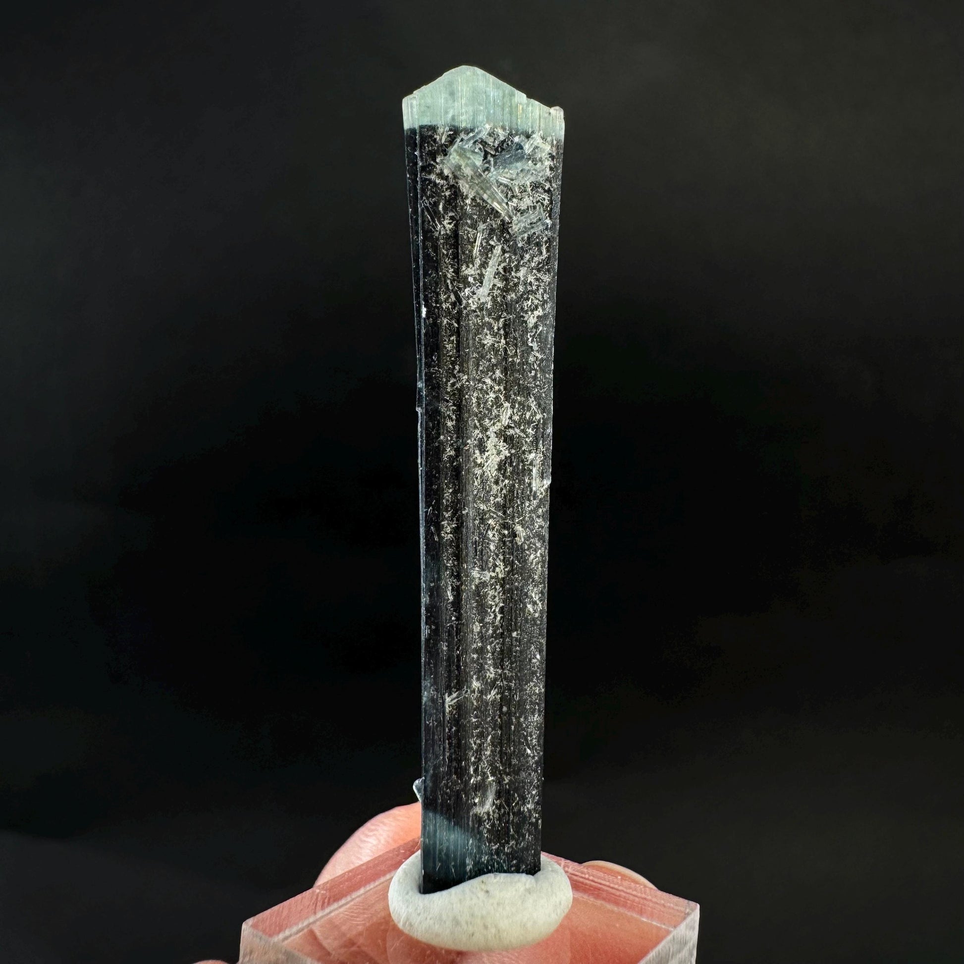 Indicolite Tourmaline Crystal | Natural Blue-Green Mineral Specimen from Pakistan