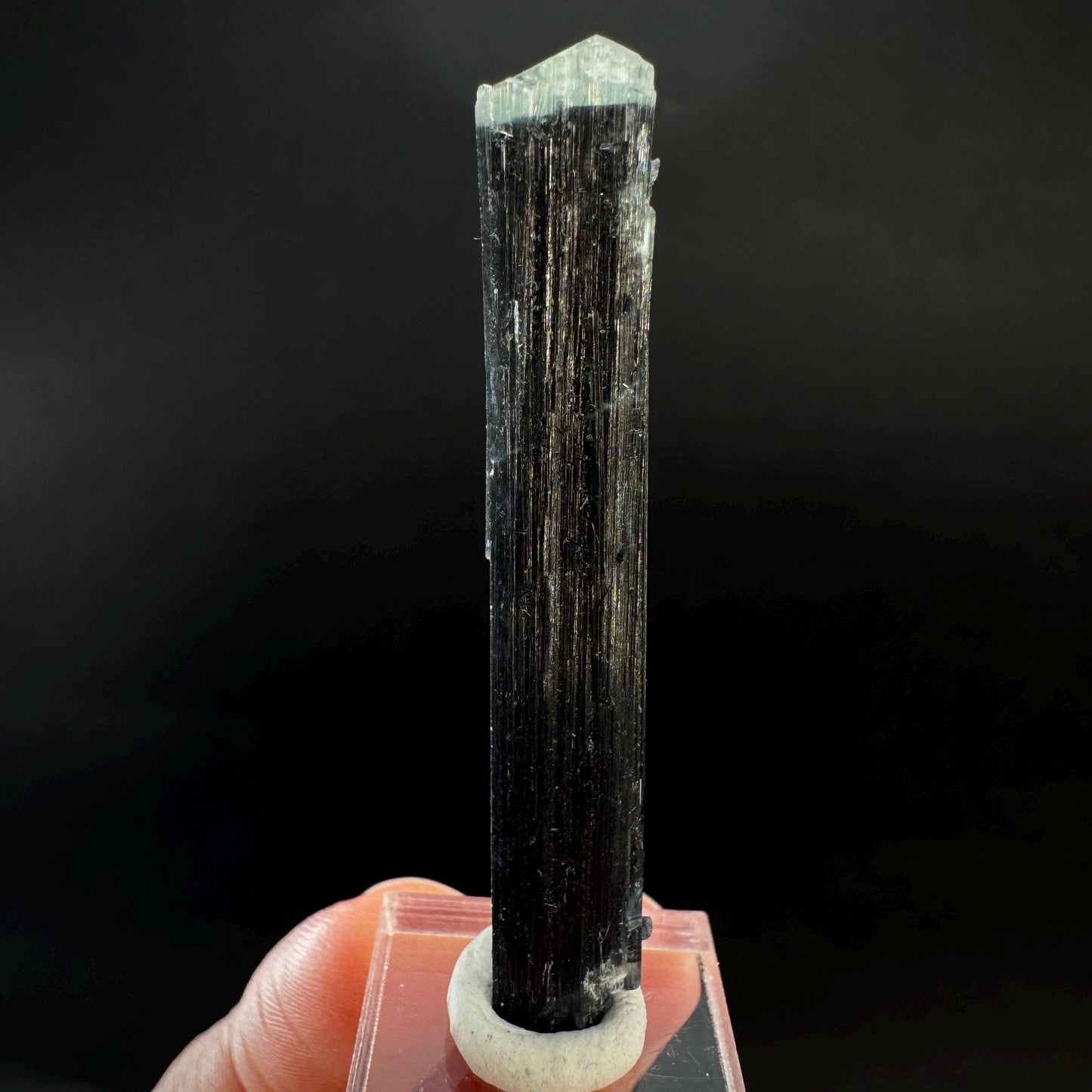 Indicolite Tourmaline Crystal | Natural Blue-Green Mineral Specimen from Pakistan