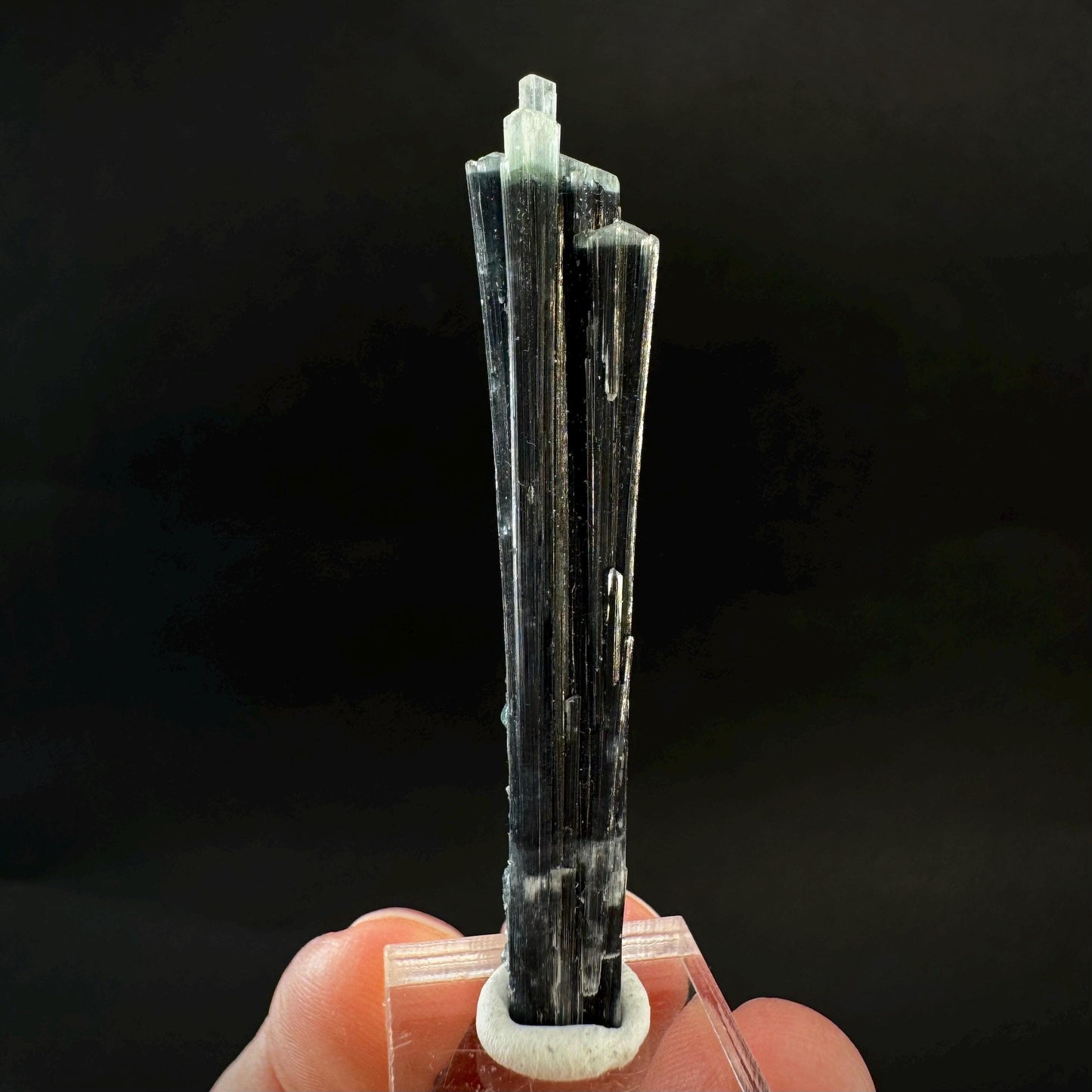 Indicolite Tourmaline Crystal | Natural Blue-Green Mineral Specimen from Pakistan