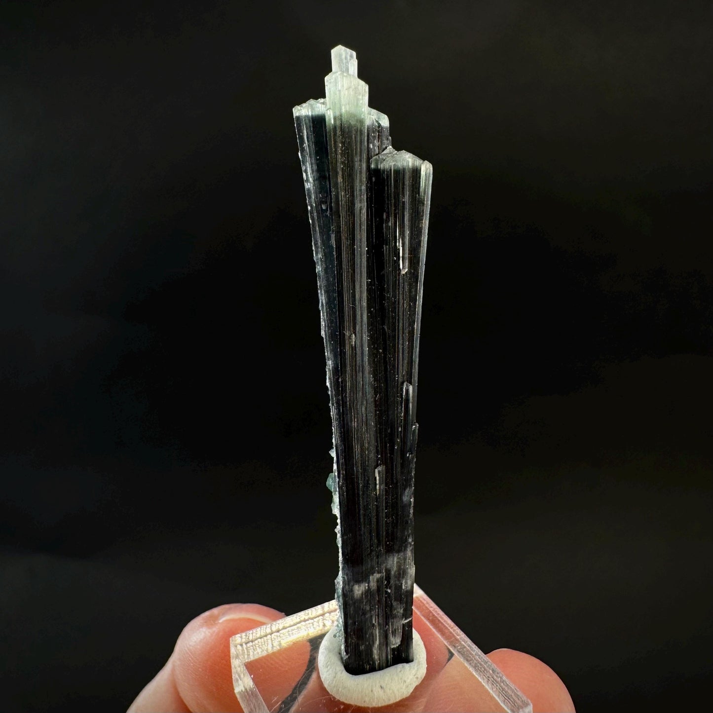 Indicolite Tourmaline Crystal | Natural Blue-Green Mineral Specimen from Pakistan