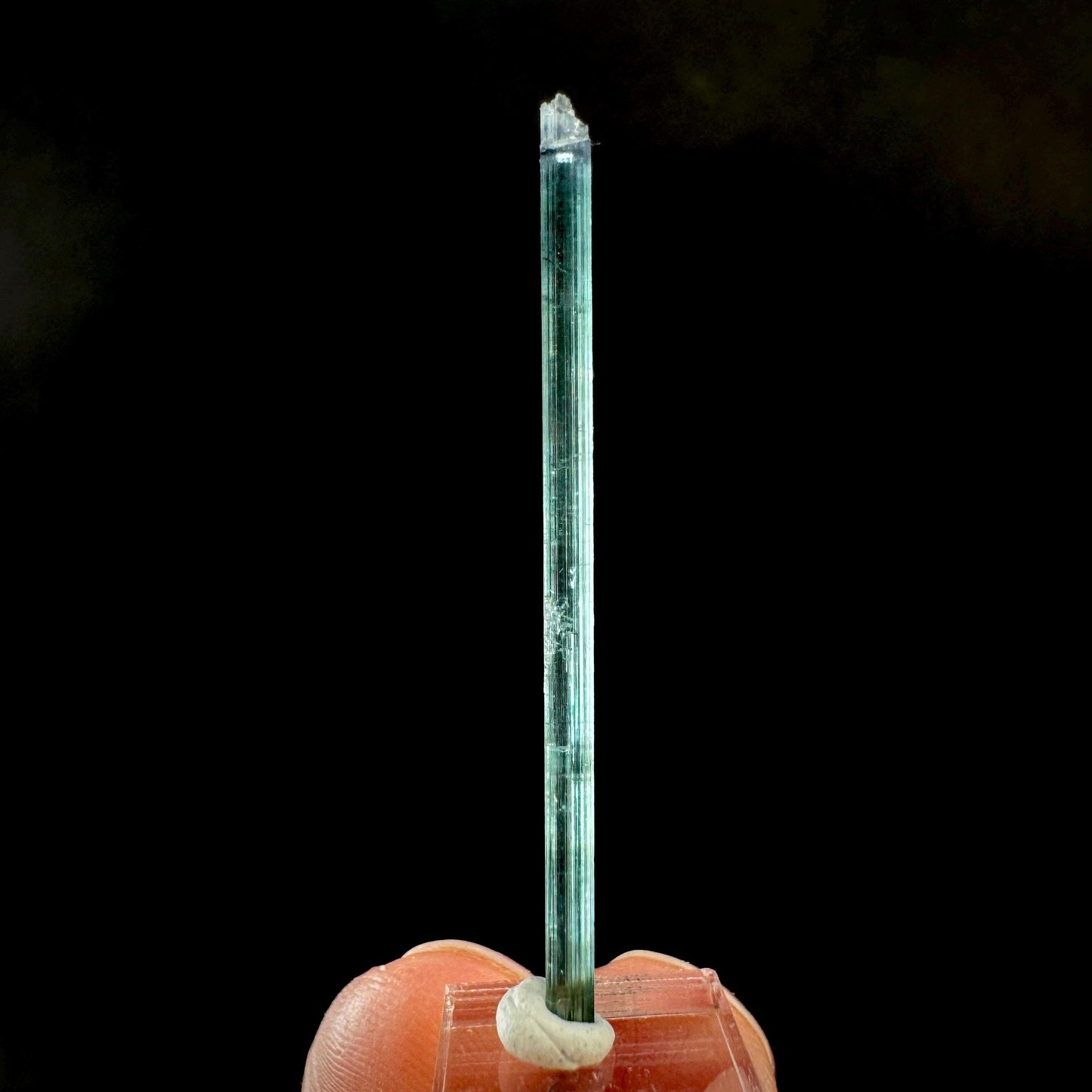 Indicolite Tourmaline Crystal | Natural Blue-Green Mineral Specimen from Pakistan