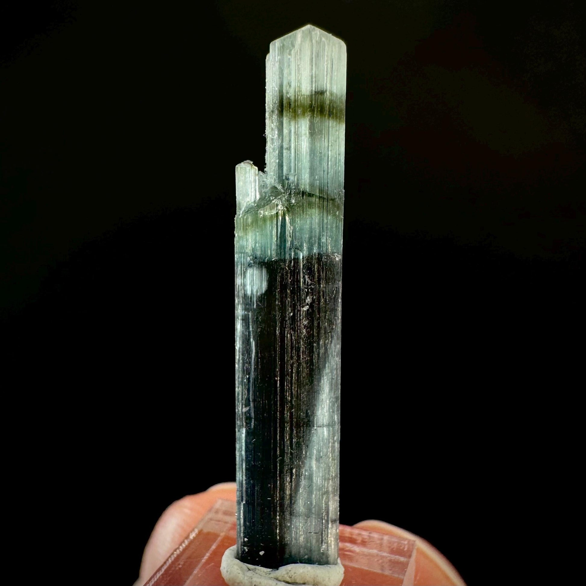 Indicolite Tourmaline Crystal | Natural Blue-Green Mineral Specimen from Pakistan