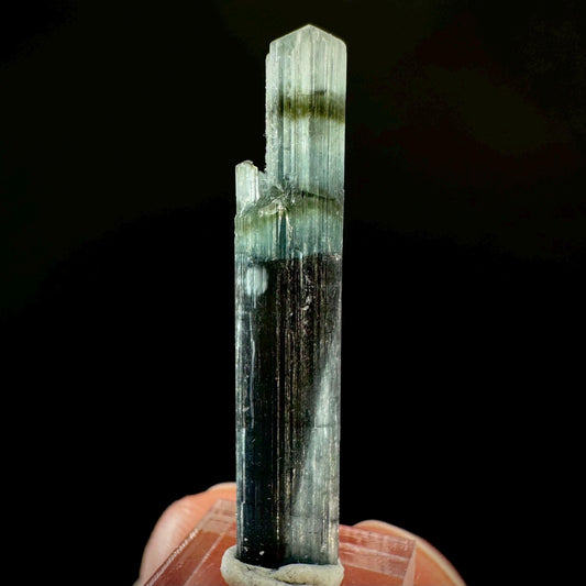 Indicolite Tourmaline Crystal | Natural Blue-Green Mineral Specimen from Pakistan