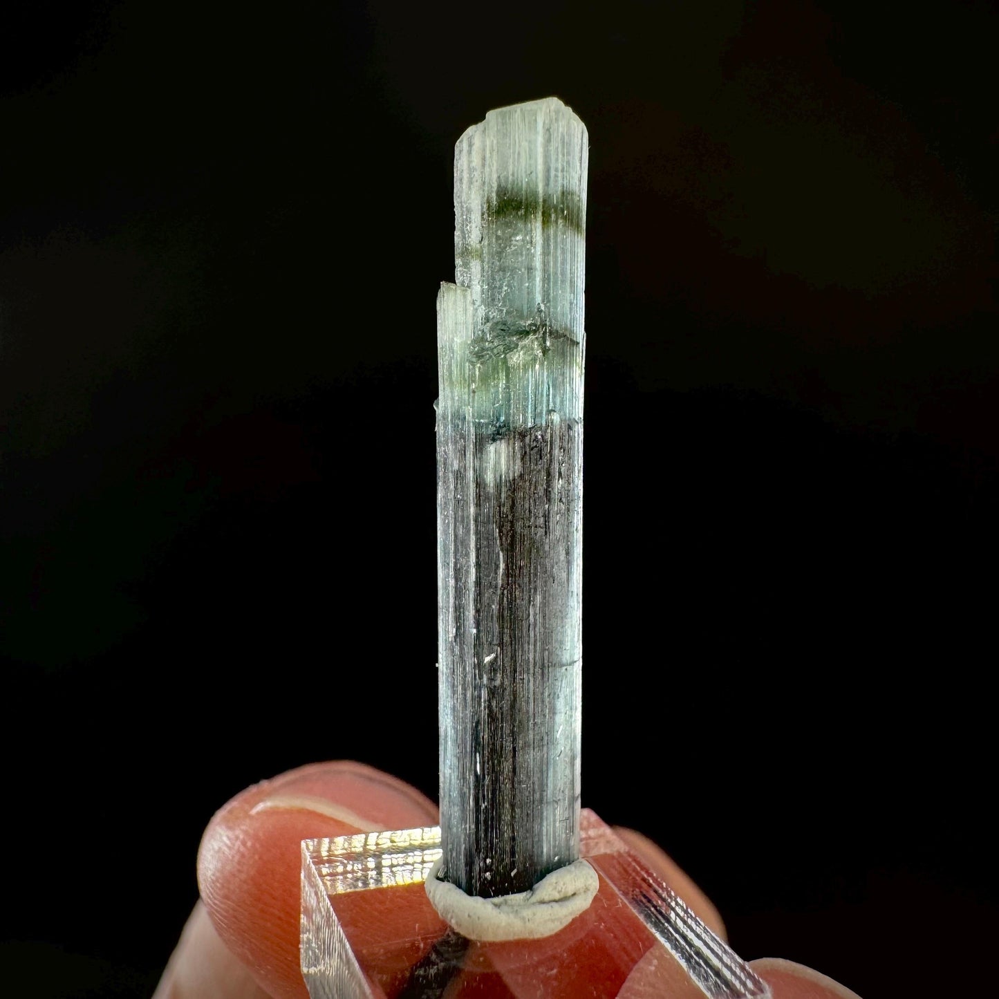 Indicolite Tourmaline Crystal | Natural Blue-Green Mineral Specimen from Pakistan