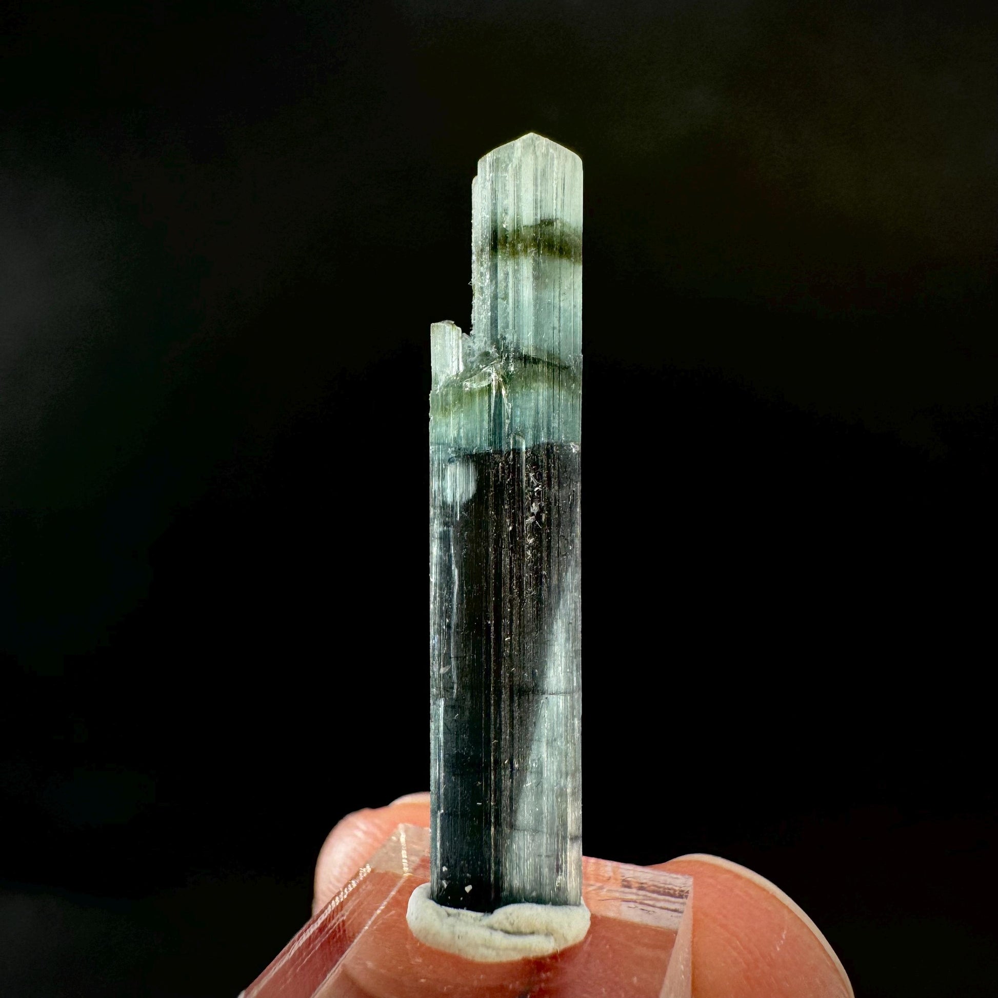 Indicolite Tourmaline Crystal | Natural Blue-Green Mineral Specimen from Pakistan