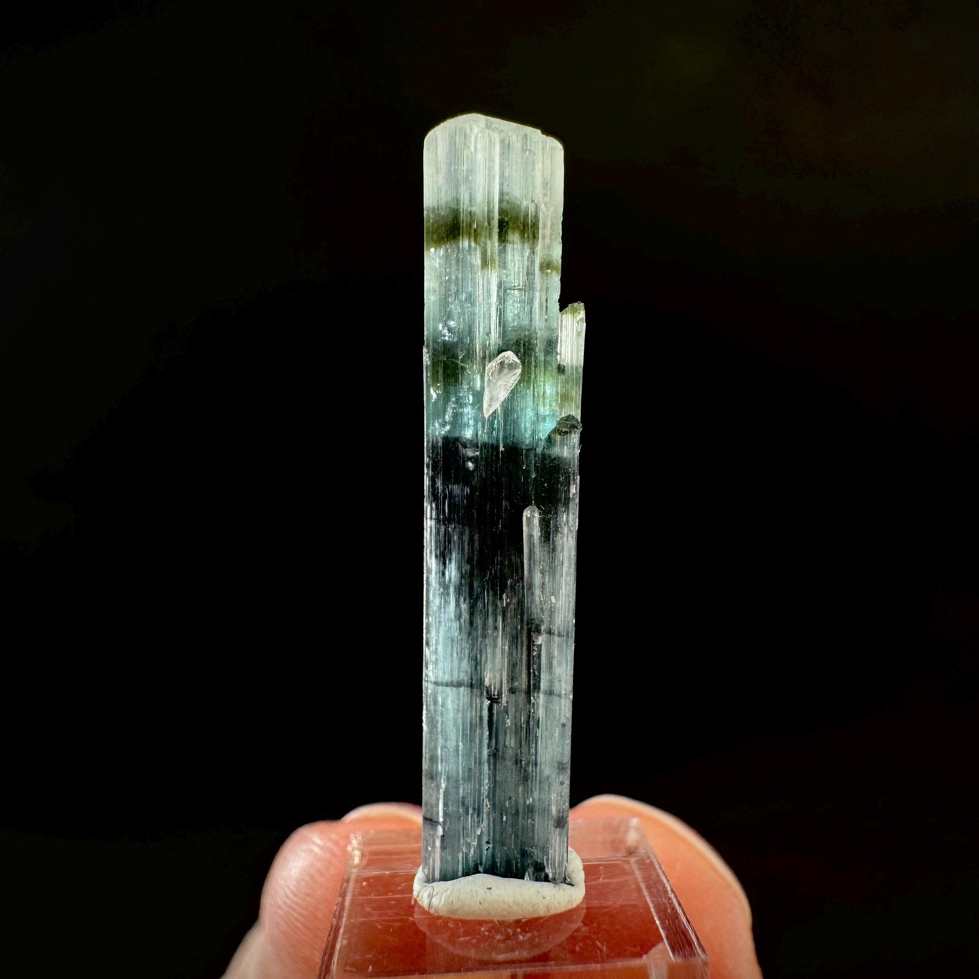Indicolite Tourmaline Crystal | Natural Blue-Green Mineral Specimen from Pakistan