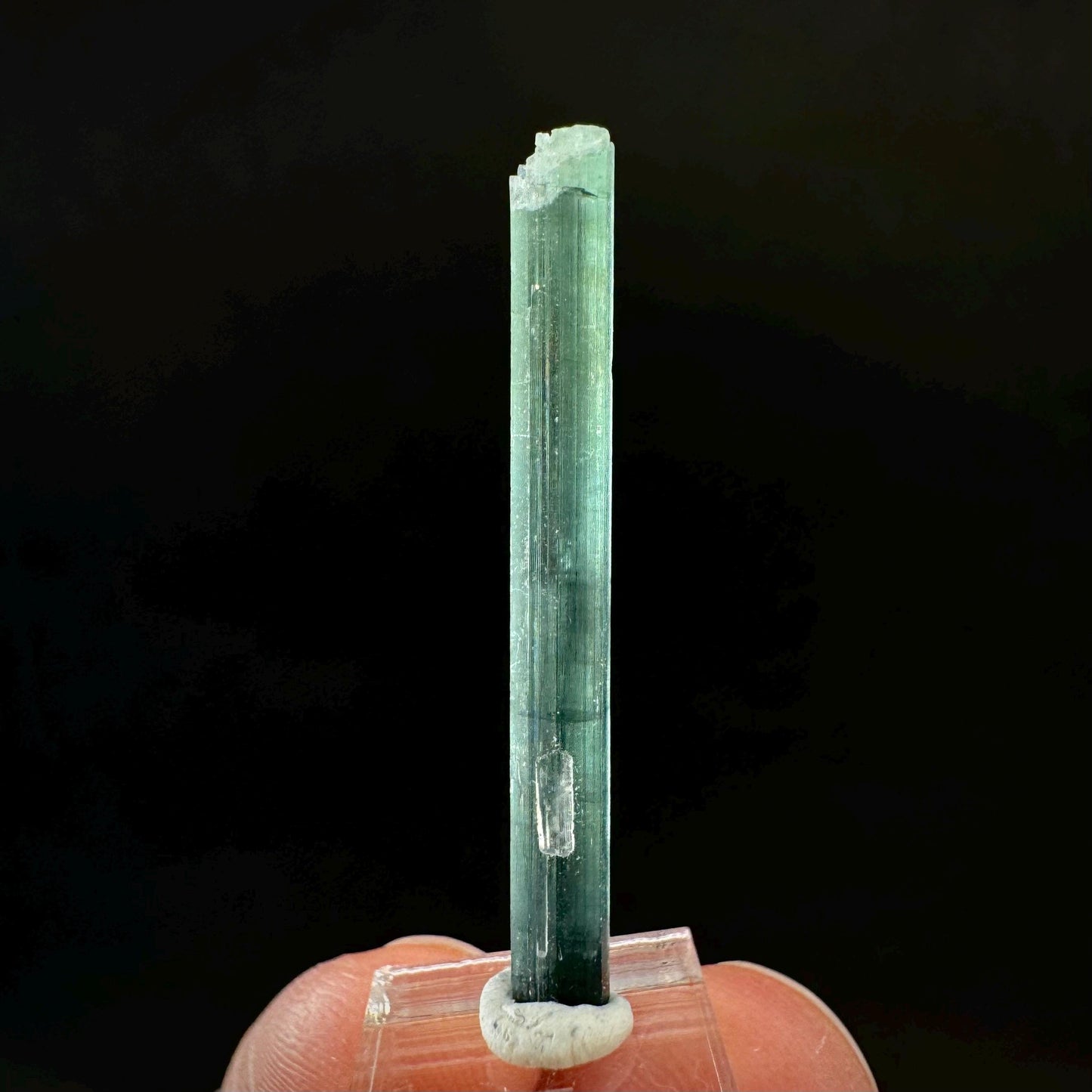 Indicolite Tourmaline Crystal | Natural Blue-Green Mineral Specimen from Pakistan